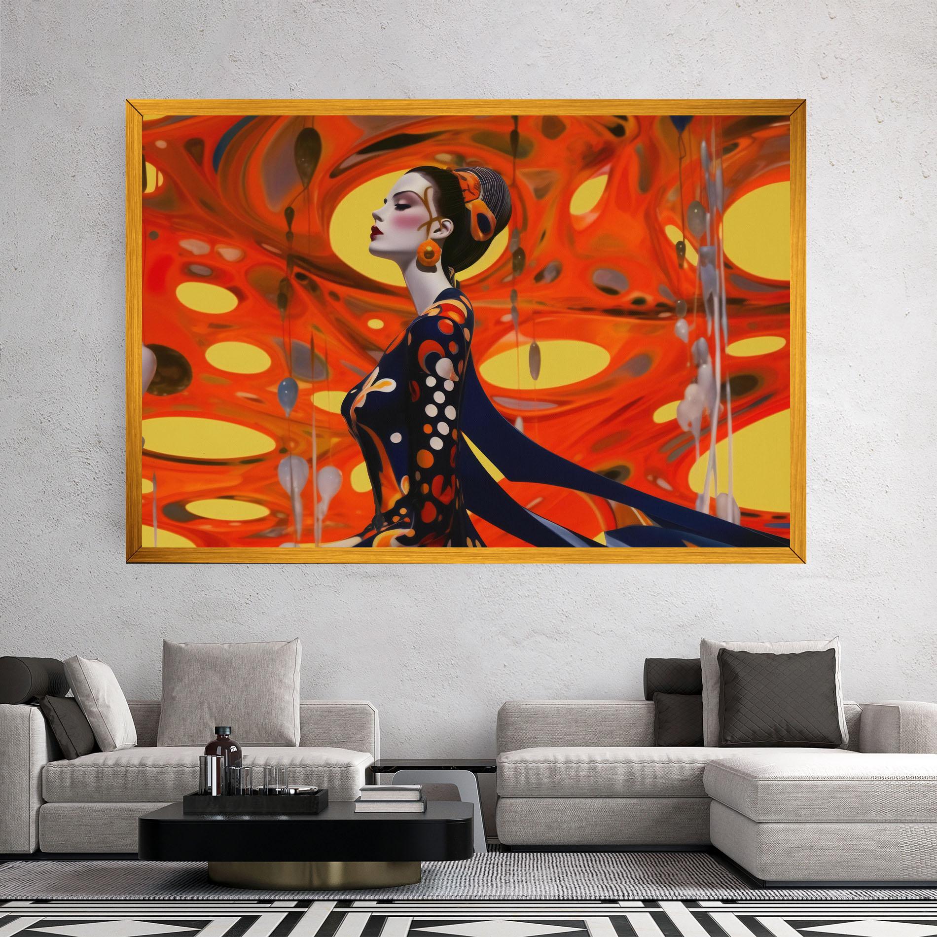 Vászonkép Big Orange Accesories mockup 2