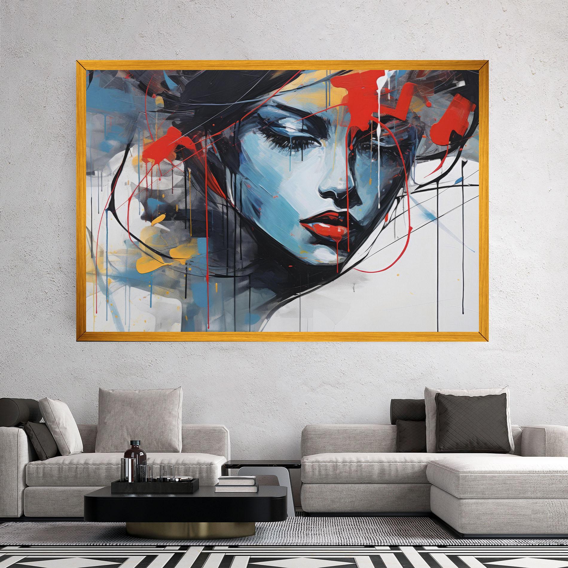 Vászonkép Edgy Woman mockup 2