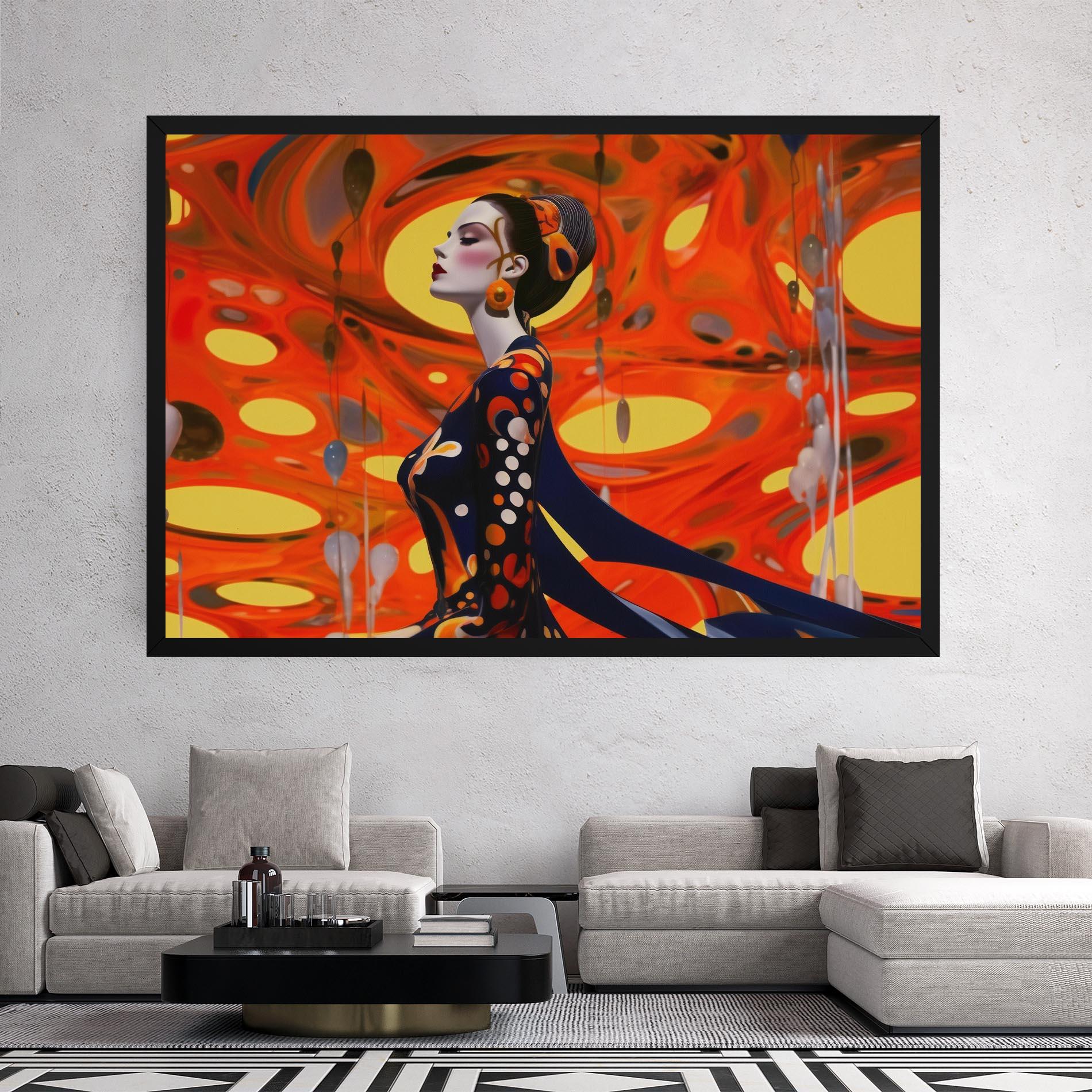 Vászonkép Big Orange Accesories mockup 2