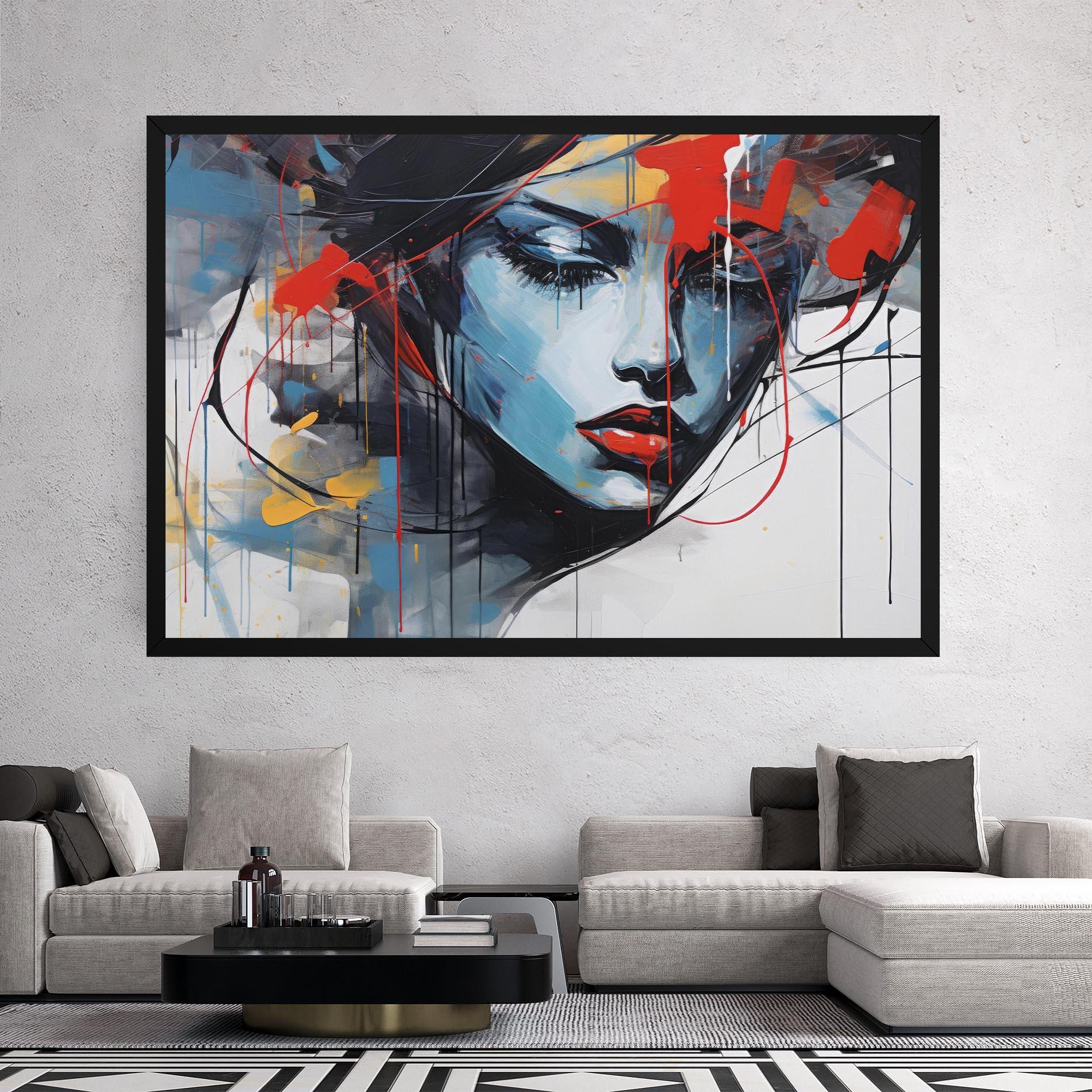 Vászonkép Edgy Woman mockup 2