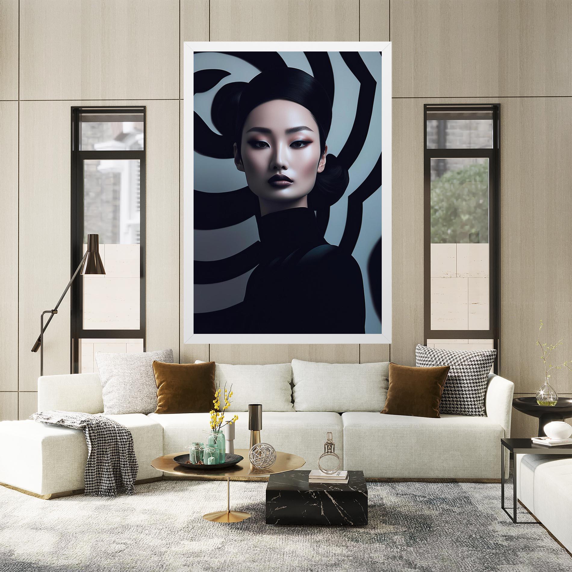 Vászonkép Asiatic Black Outfit mockup 2