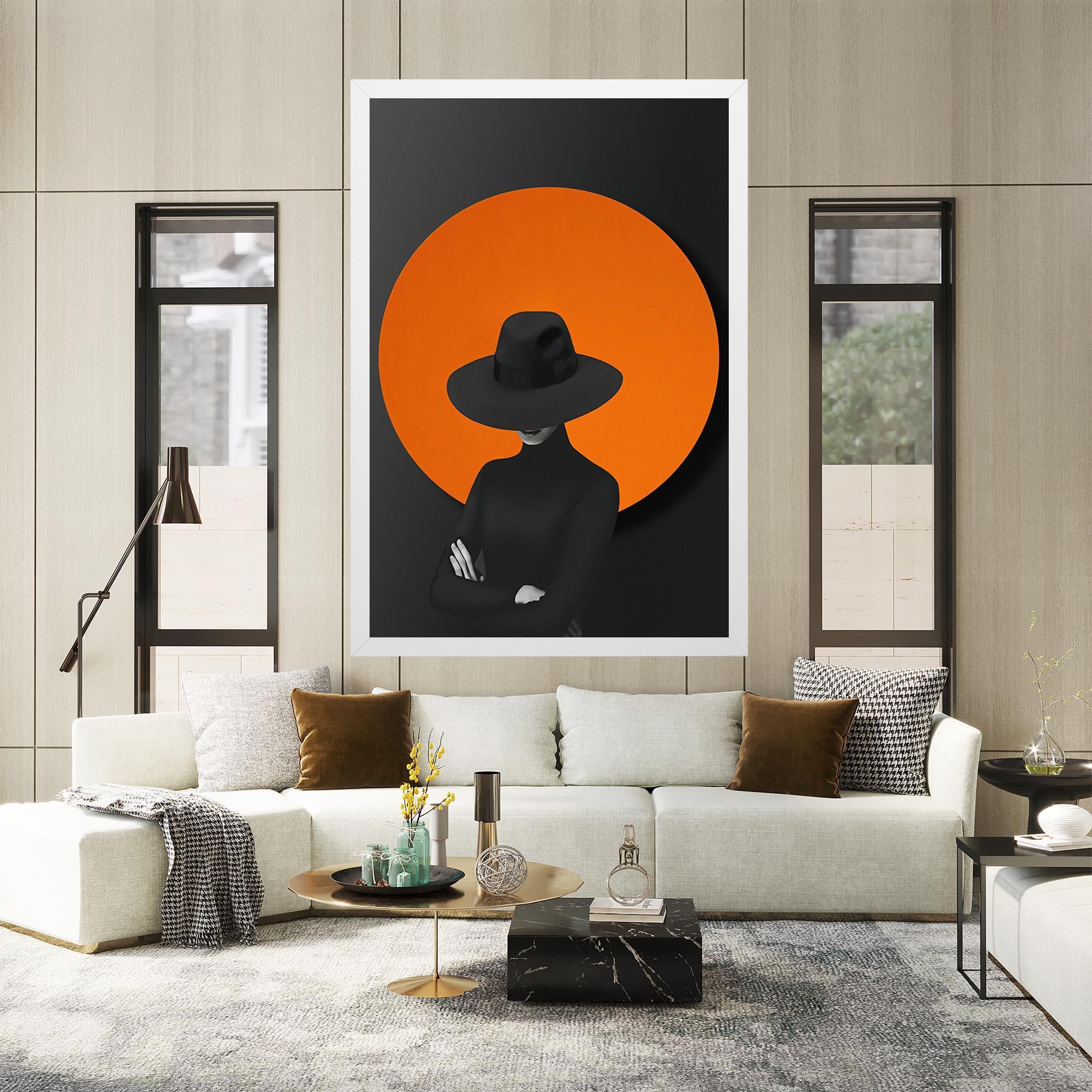 Vászonkép Black Fashion mockup 2