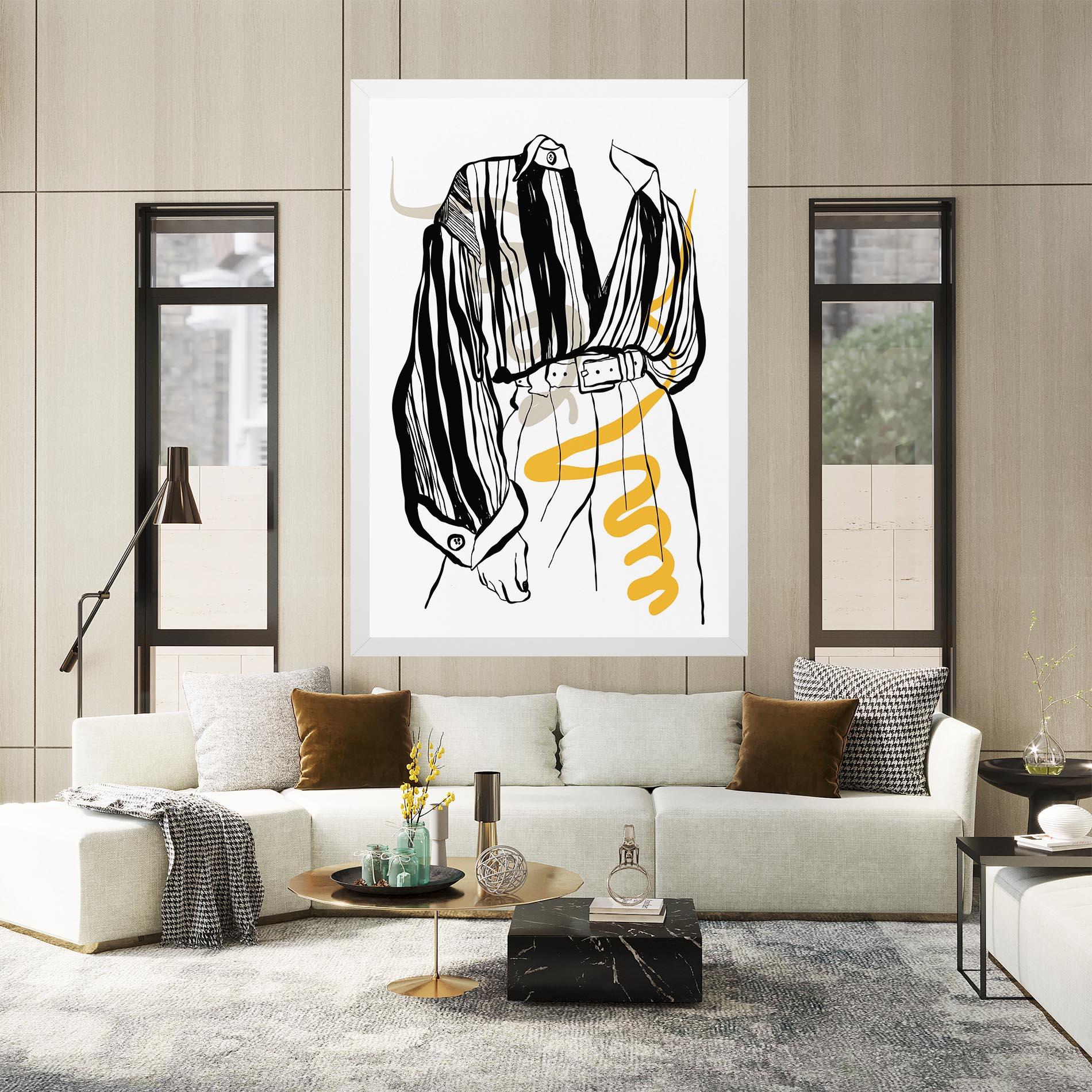 Vászonkép Modern Outfit Line mockup 2