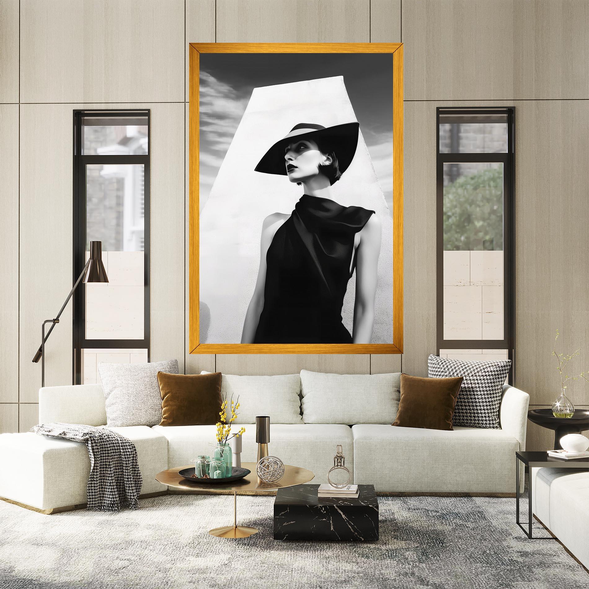 Vászonkép Modern Fashion Portrait mockup 2