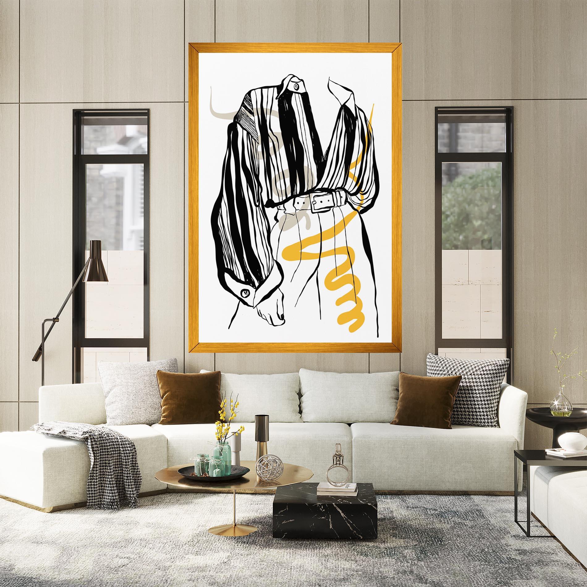 Vászonkép Modern Outfit Line mockup 2