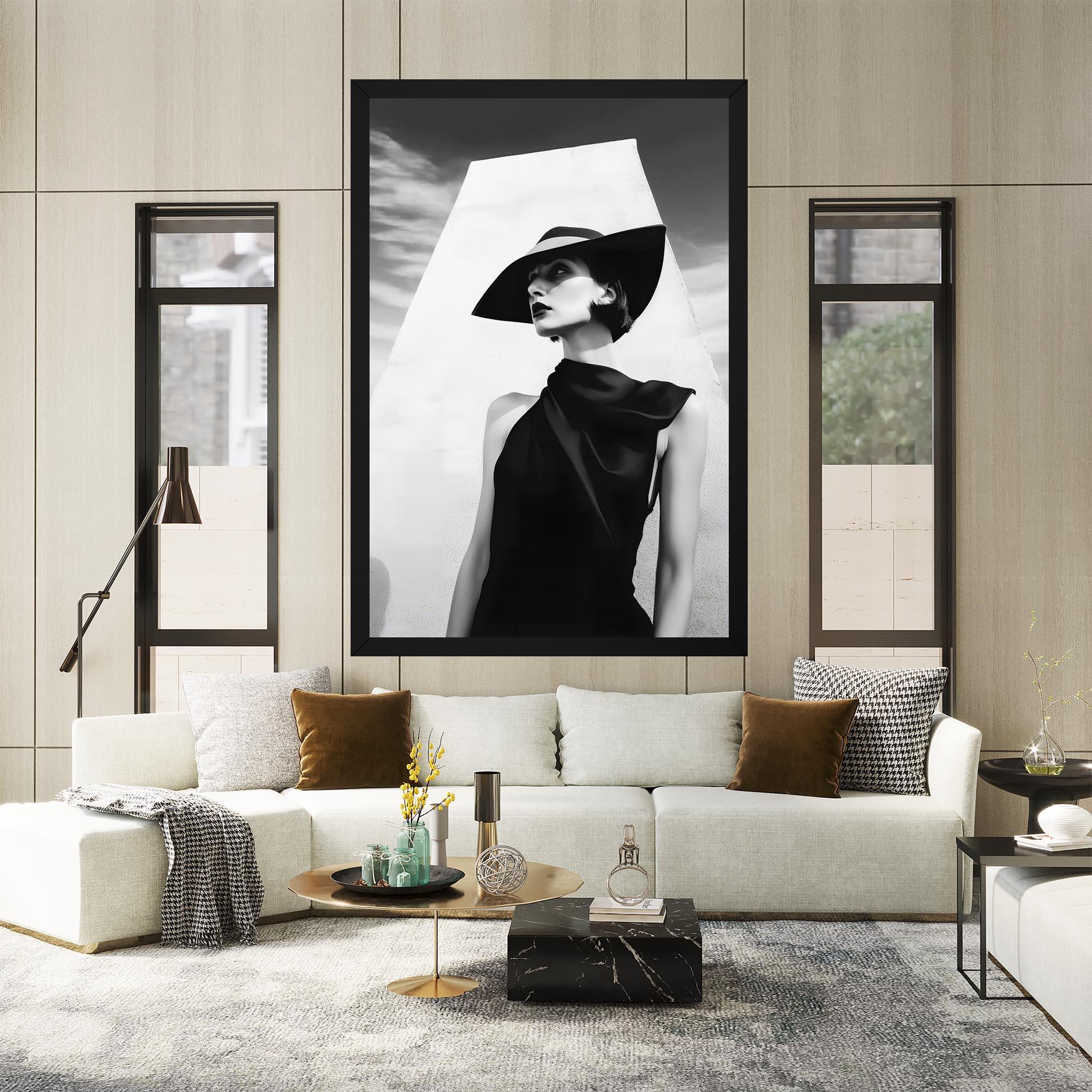 Vászonkép Modern Fashion Portrait mockup 2