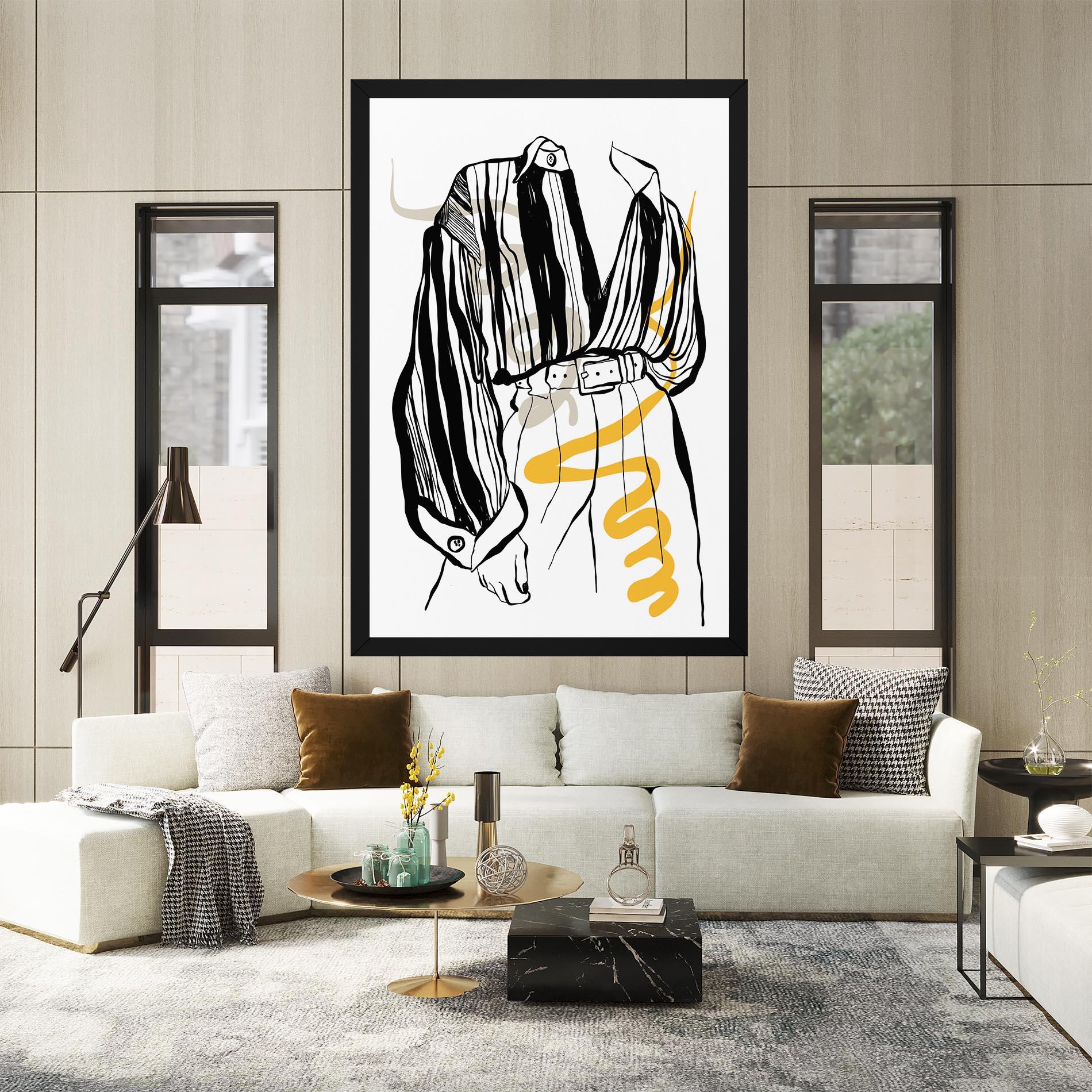 Vászonkép Modern Outfit Line mockup 2