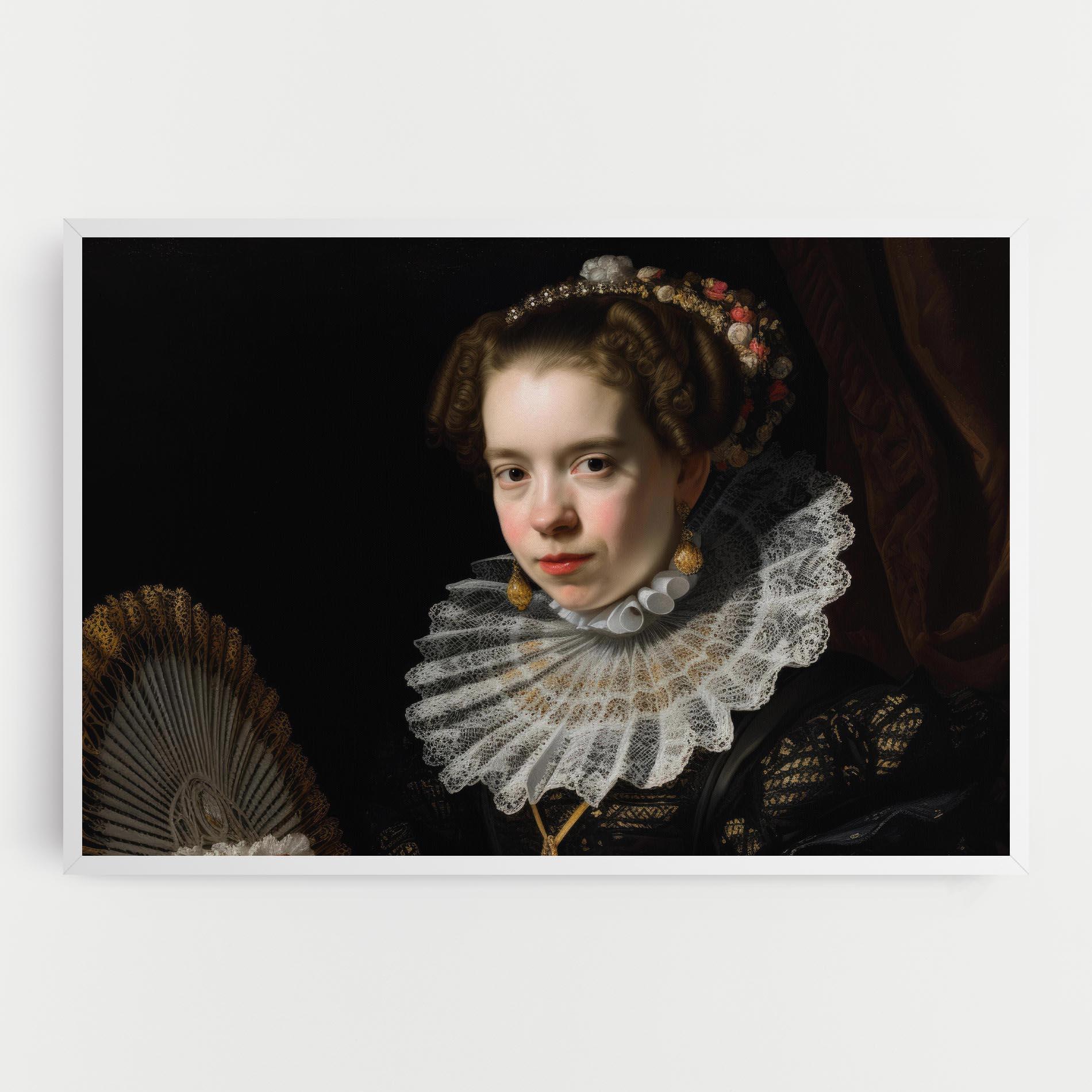 Vászonkép Baroque Lady Portrait mockup 0