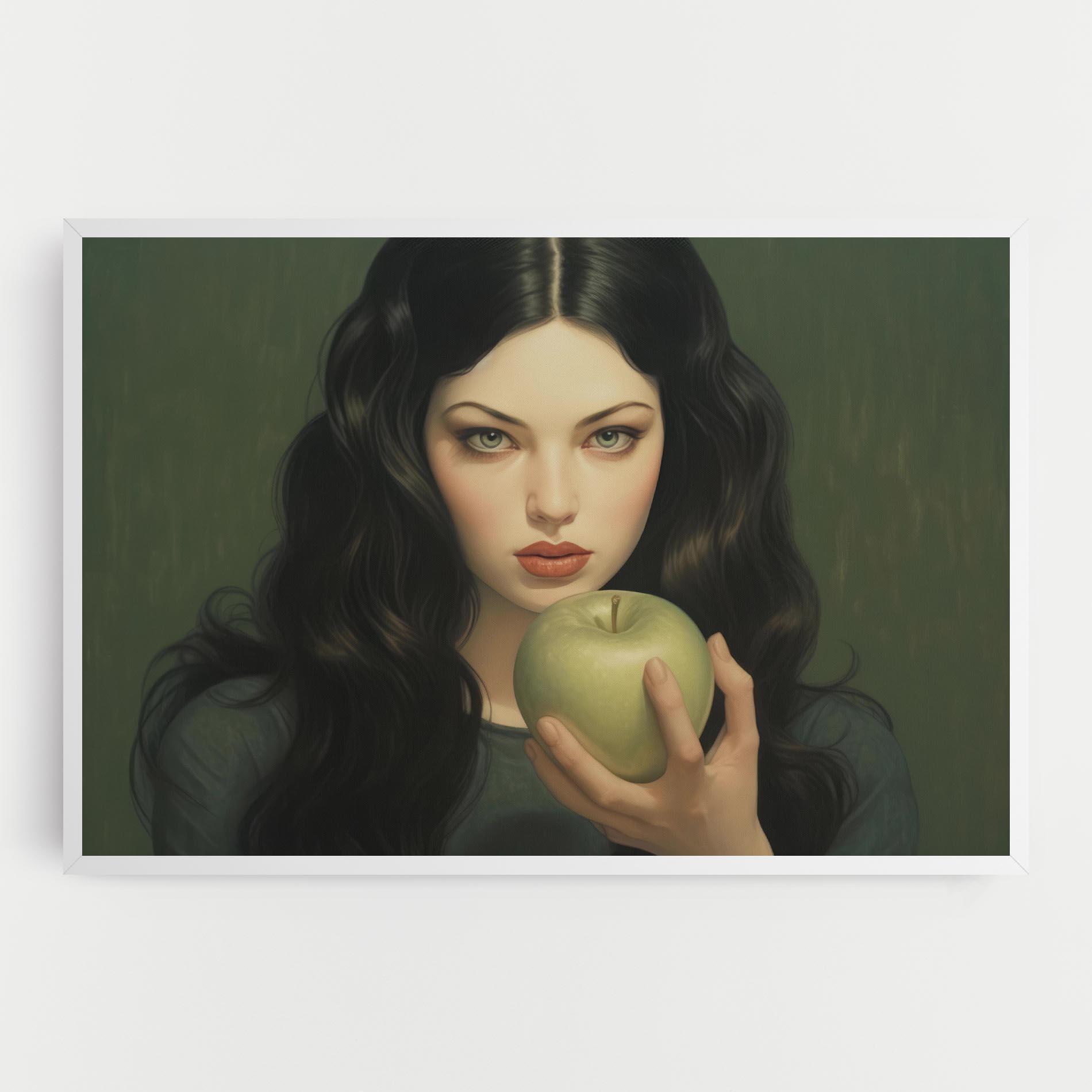 Vászonkép Green Apple Painting mockup 0