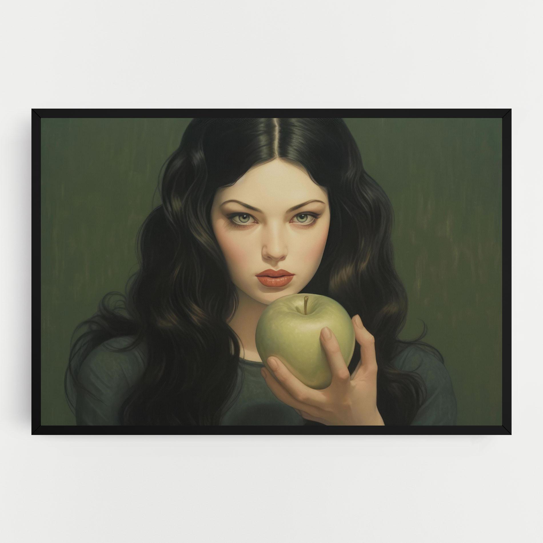Vászonkép Green Apple Painting mockup 0