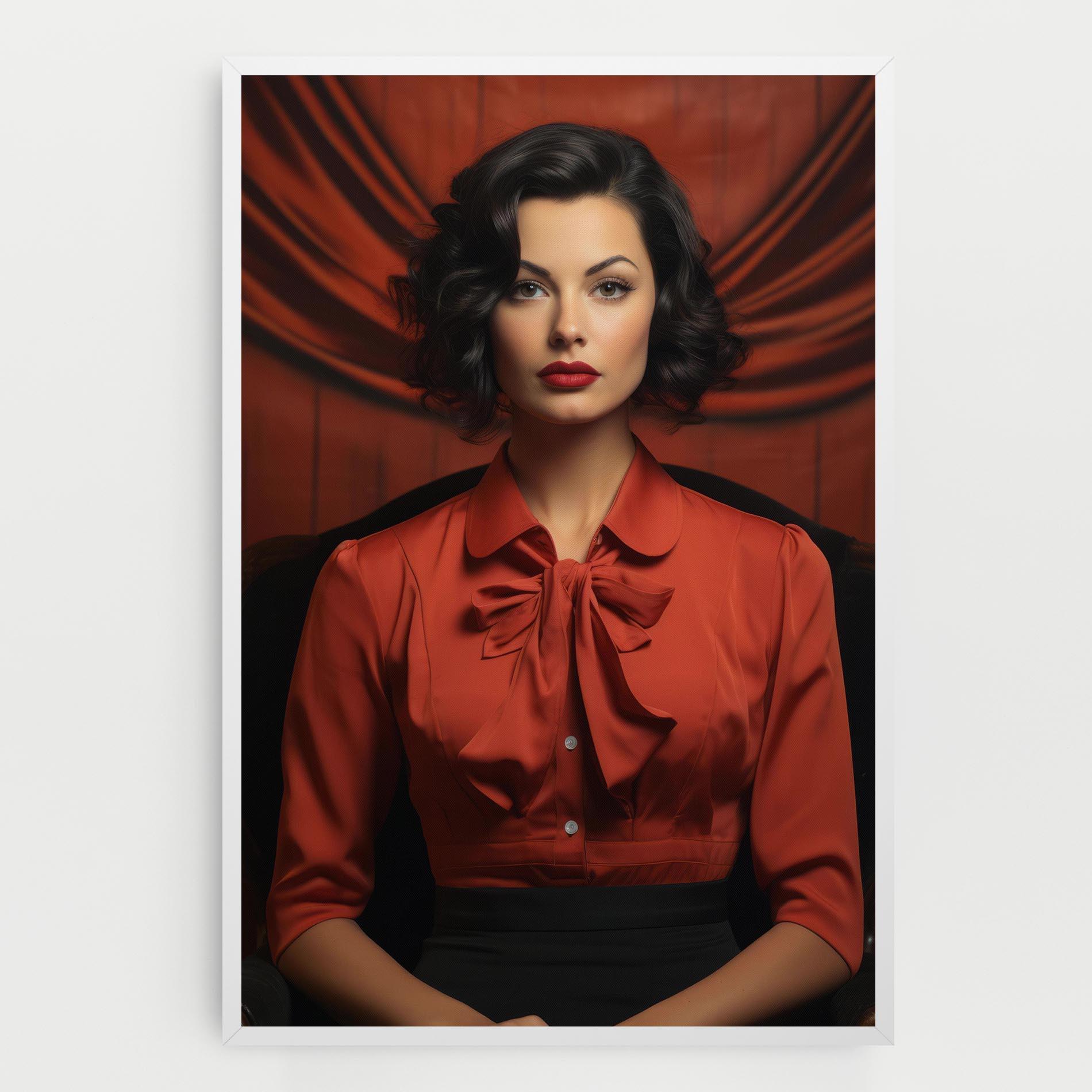 Vászonkép Pretty Red Blouse mockup 0