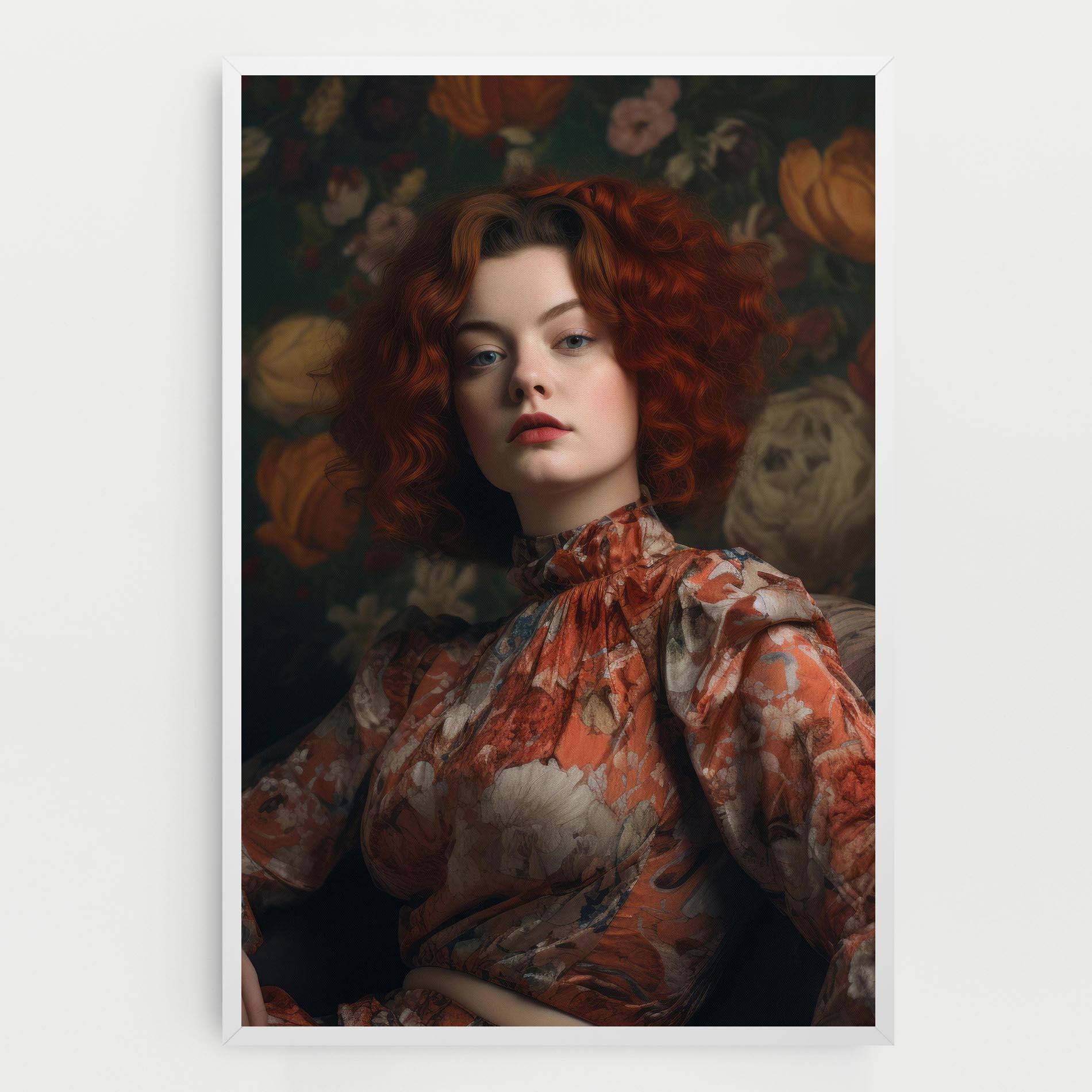 Vászonkép Red Vintage Hair mockup 0