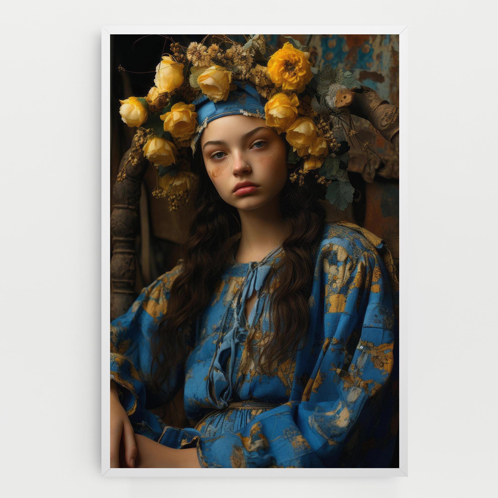 Vászonkép Yellow Rose Dress mockup 0