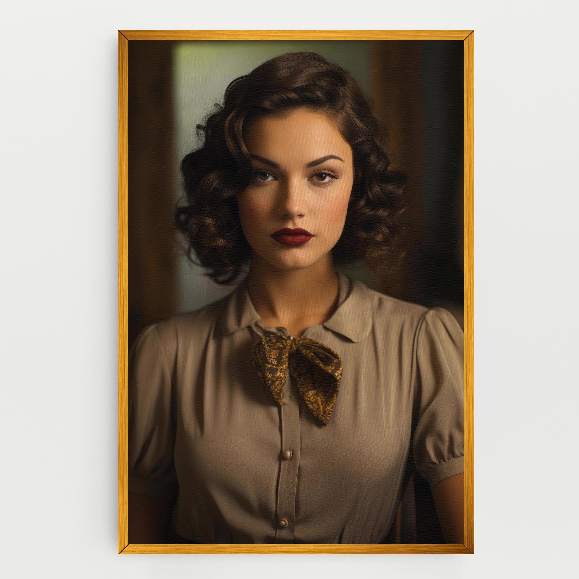 Vászonkép Beige Vintage Blouse mockup 0