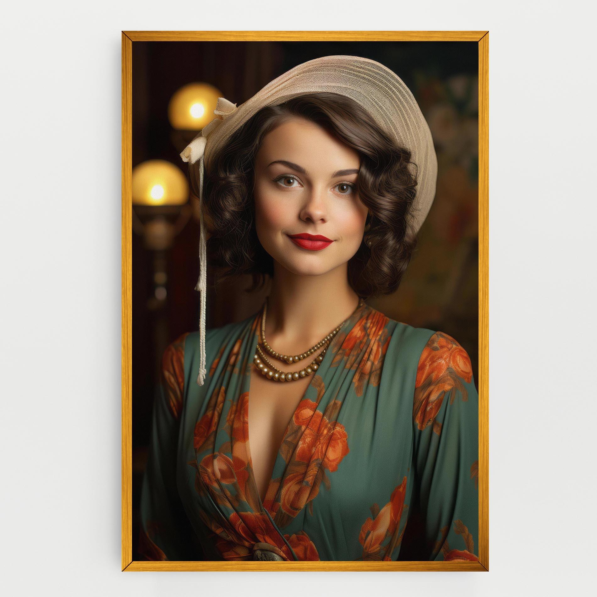 Vászonkép Green Orange Blouse mockup 0