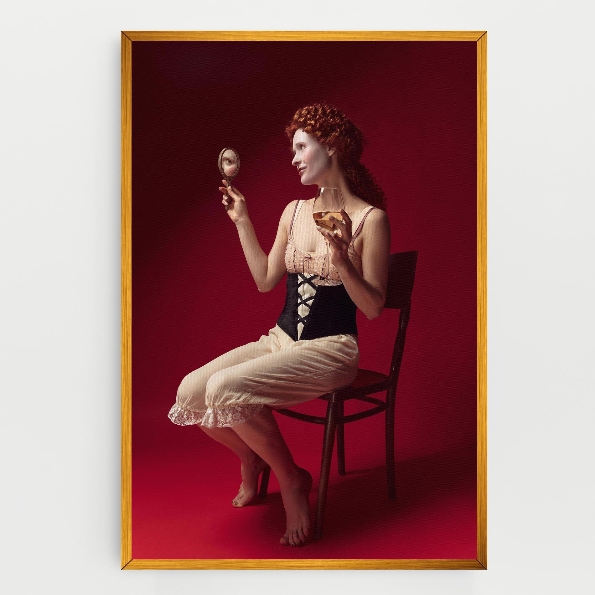 Vászonkép Medieval Redhead Woman mockup 0