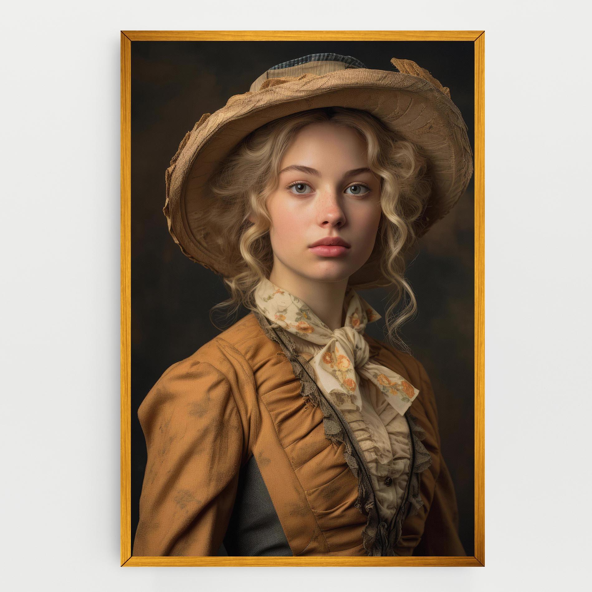 Vászonkép Pretty Vintage Blonde mockup 0