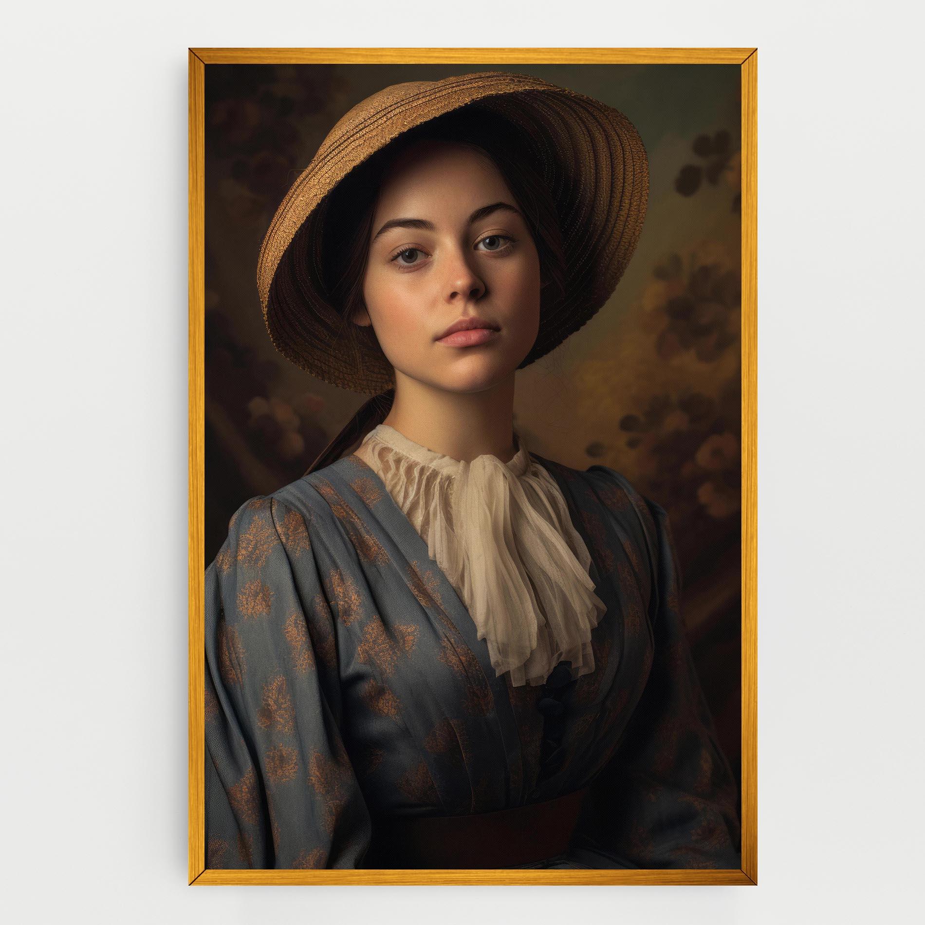 Vászonkép Vintage Blue Dress mockup 0