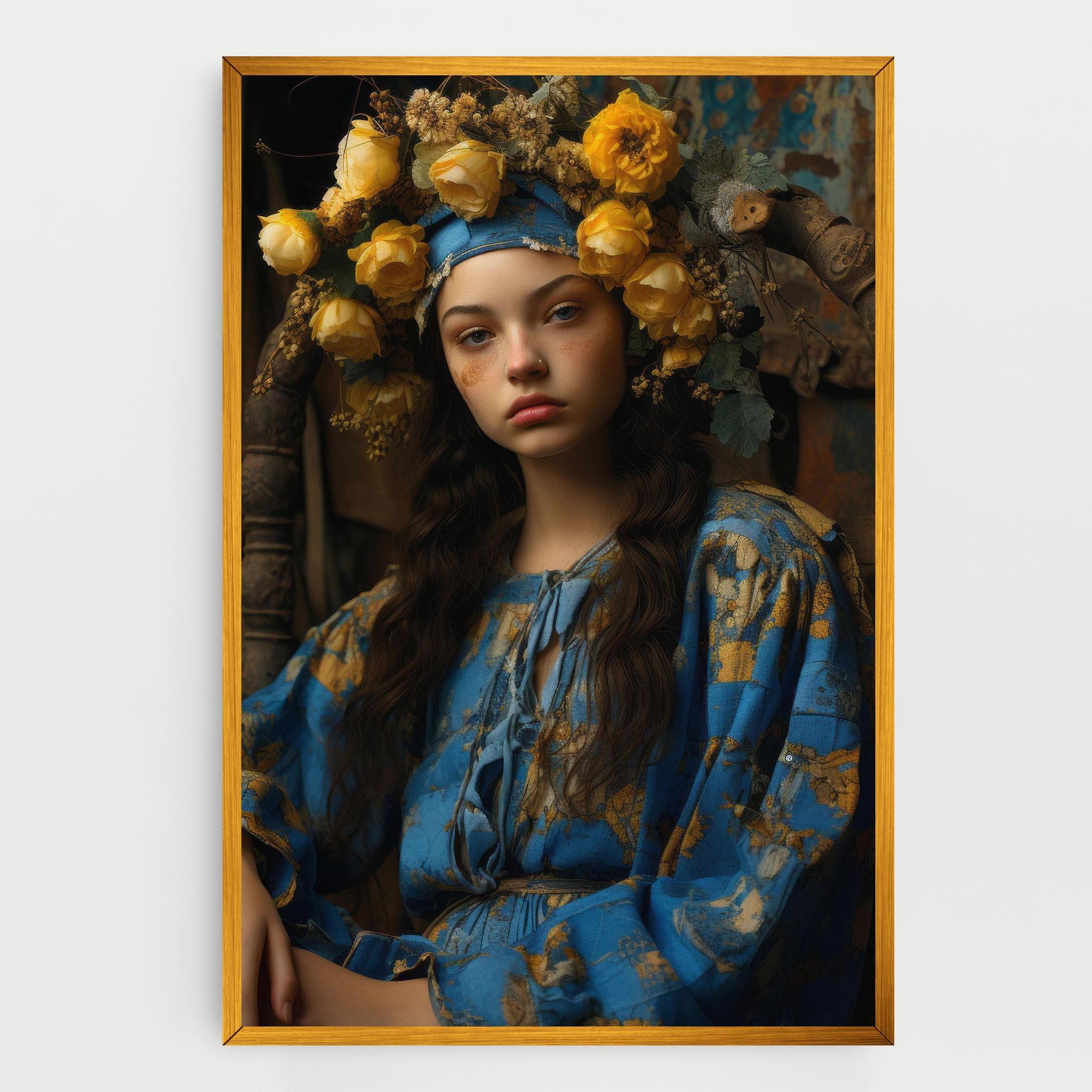 Vászonkép Yellow Rose Dress mockup 0