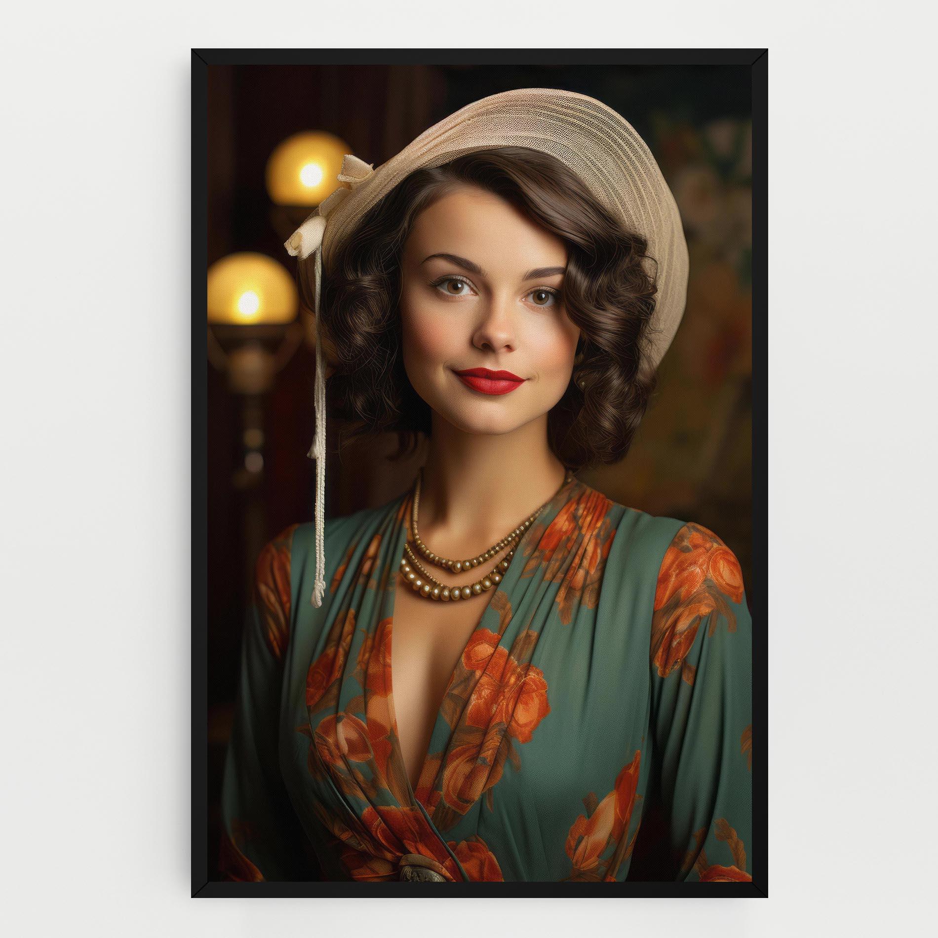 Vászonkép Green Orange Blouse mockup 0