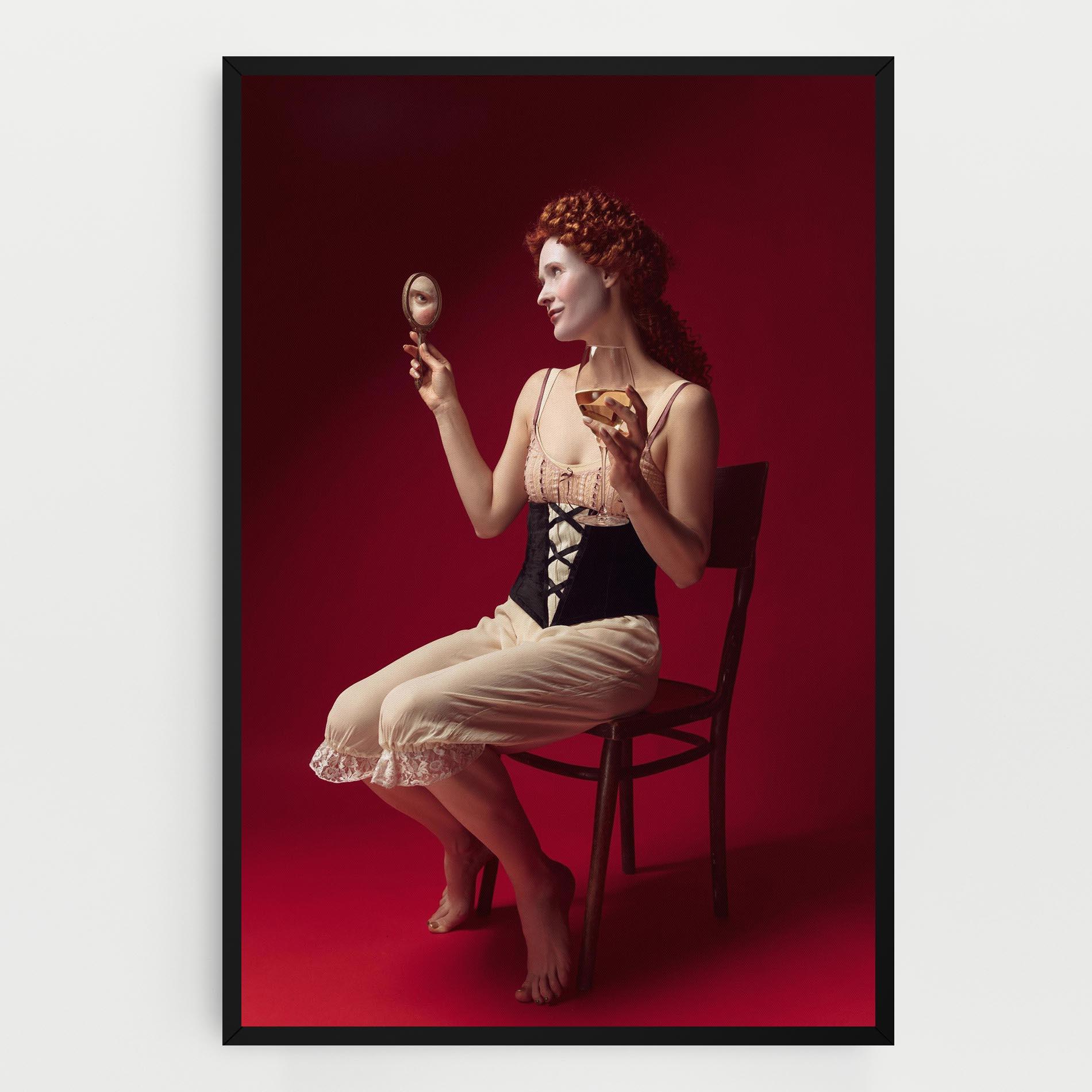 Vászonkép Medieval Redhead Woman mockup 0