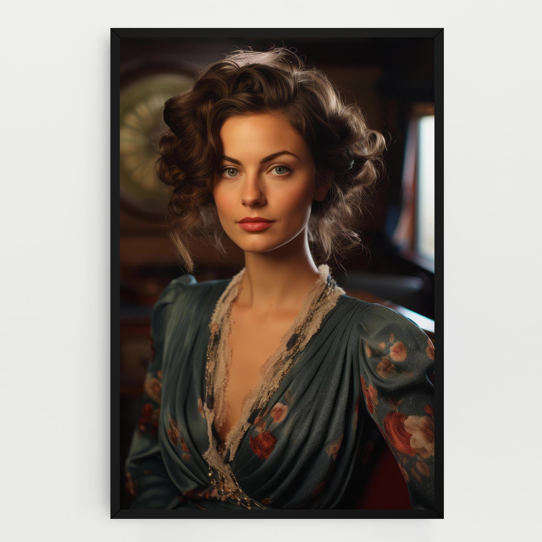 Vászonkép Pink Flowers Dress mockup 0