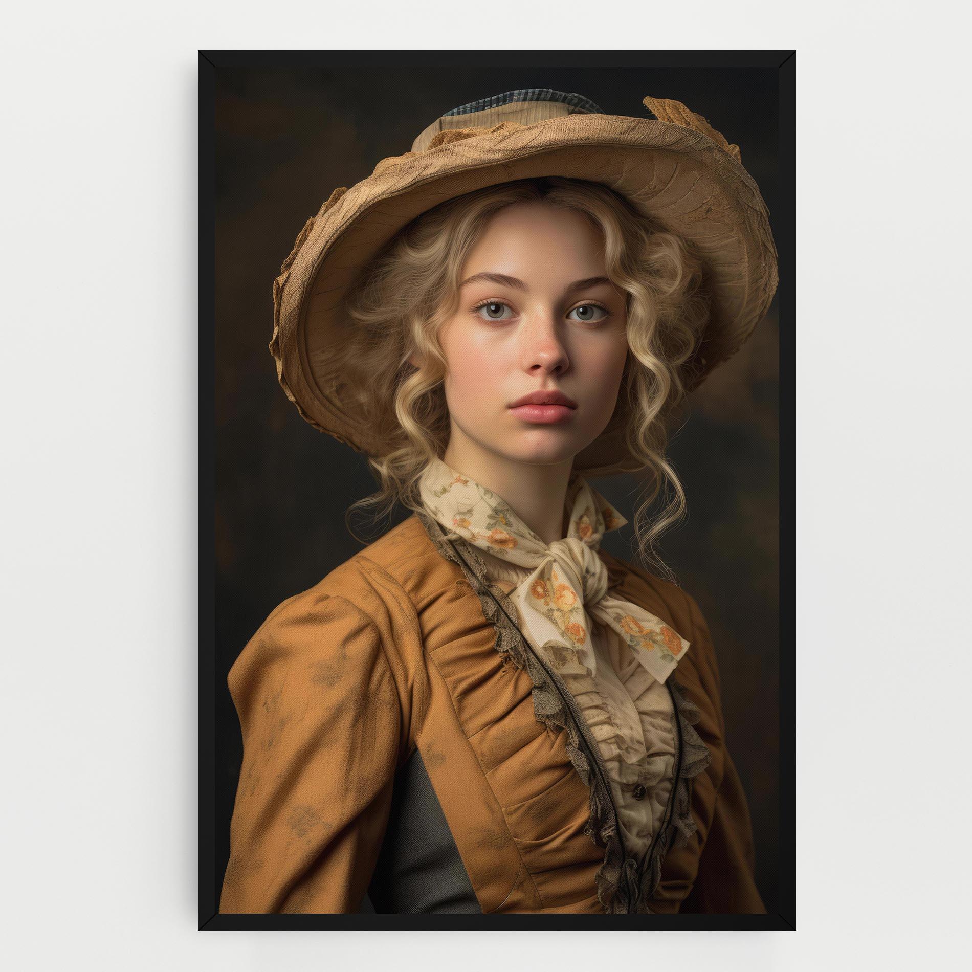 Vászonkép Pretty Vintage Blonde mockup 0