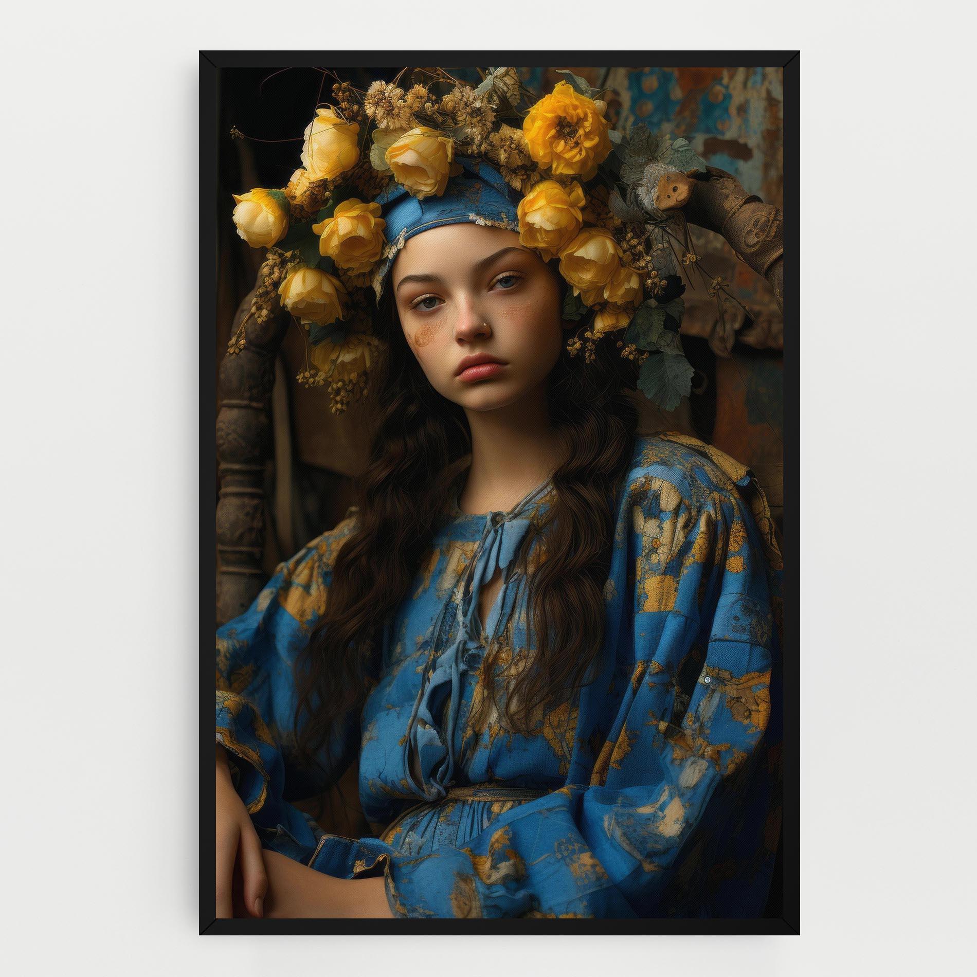 Vászonkép Yellow Rose Dress mockup 0