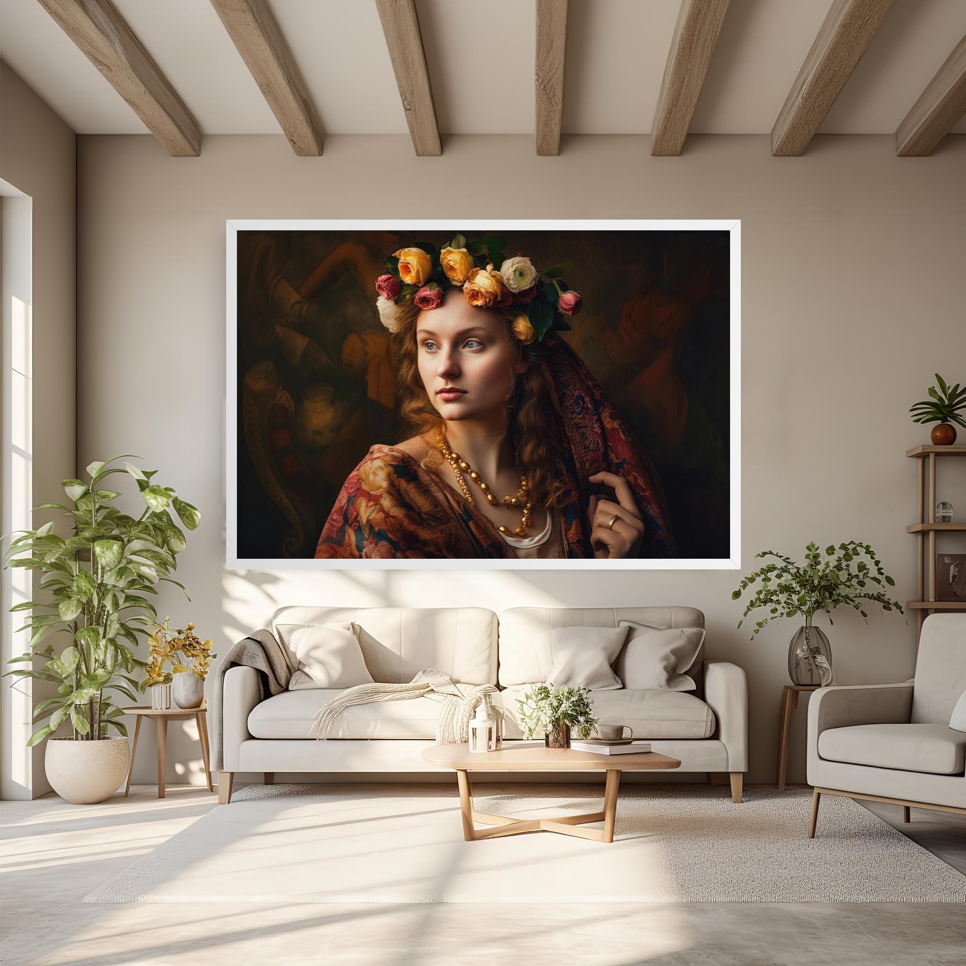 Vászonkép Renaissance Woman mockup 6