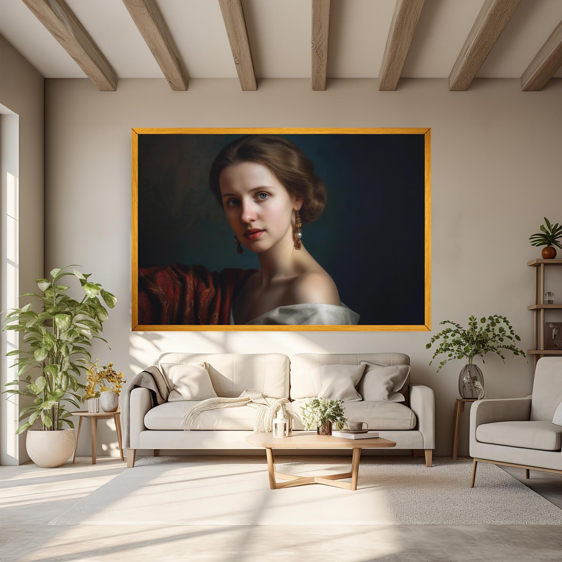 Vászonkép Classical Painting mockup 6
