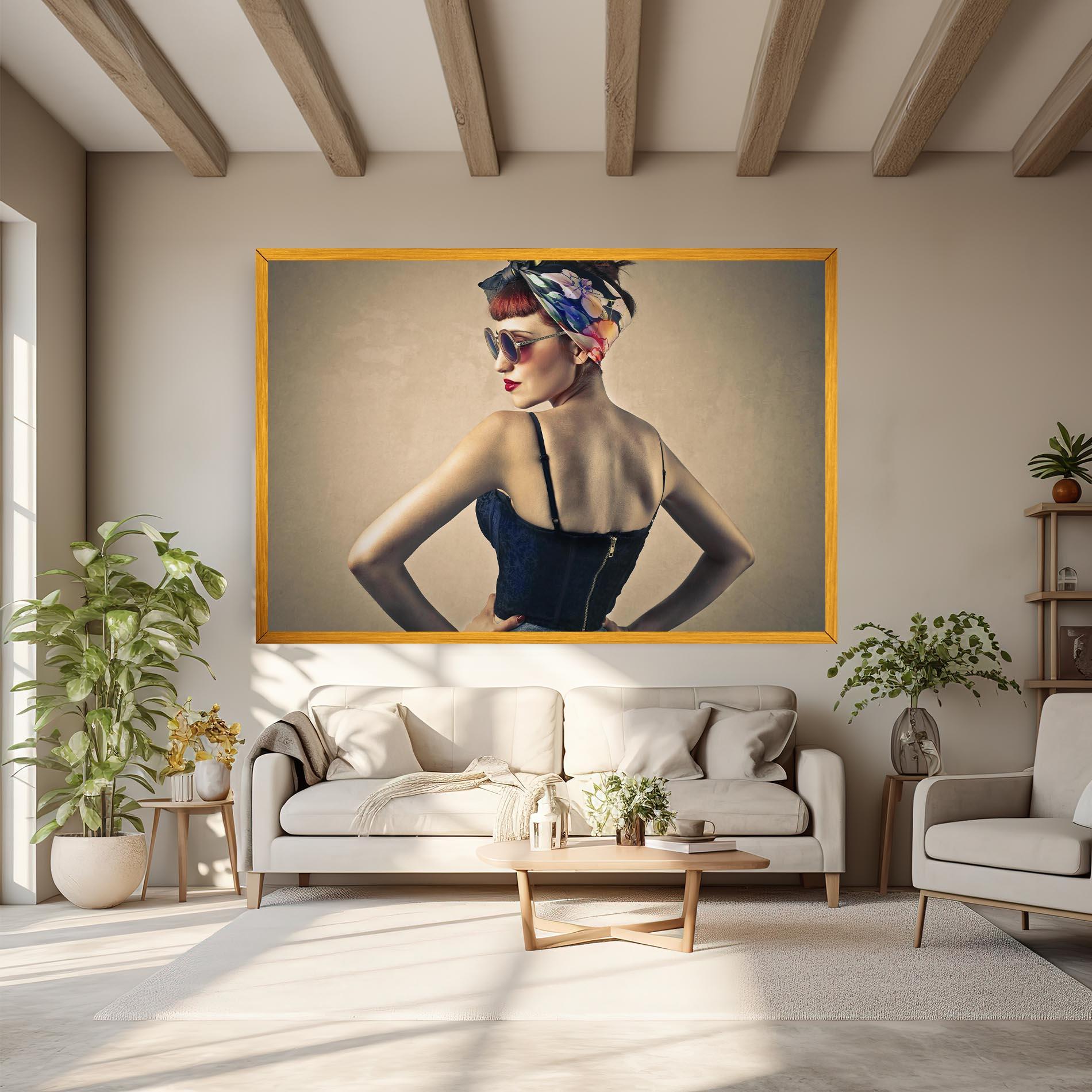 Vászonkép Pin Up Girl mockup 6