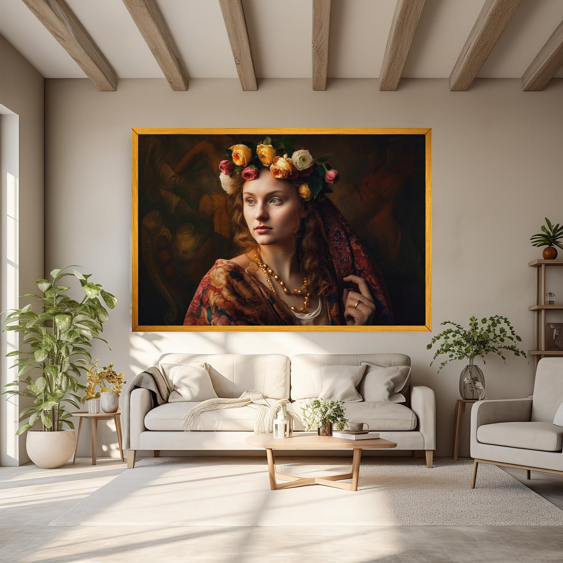 Vászonkép Renaissance Woman mockup 6