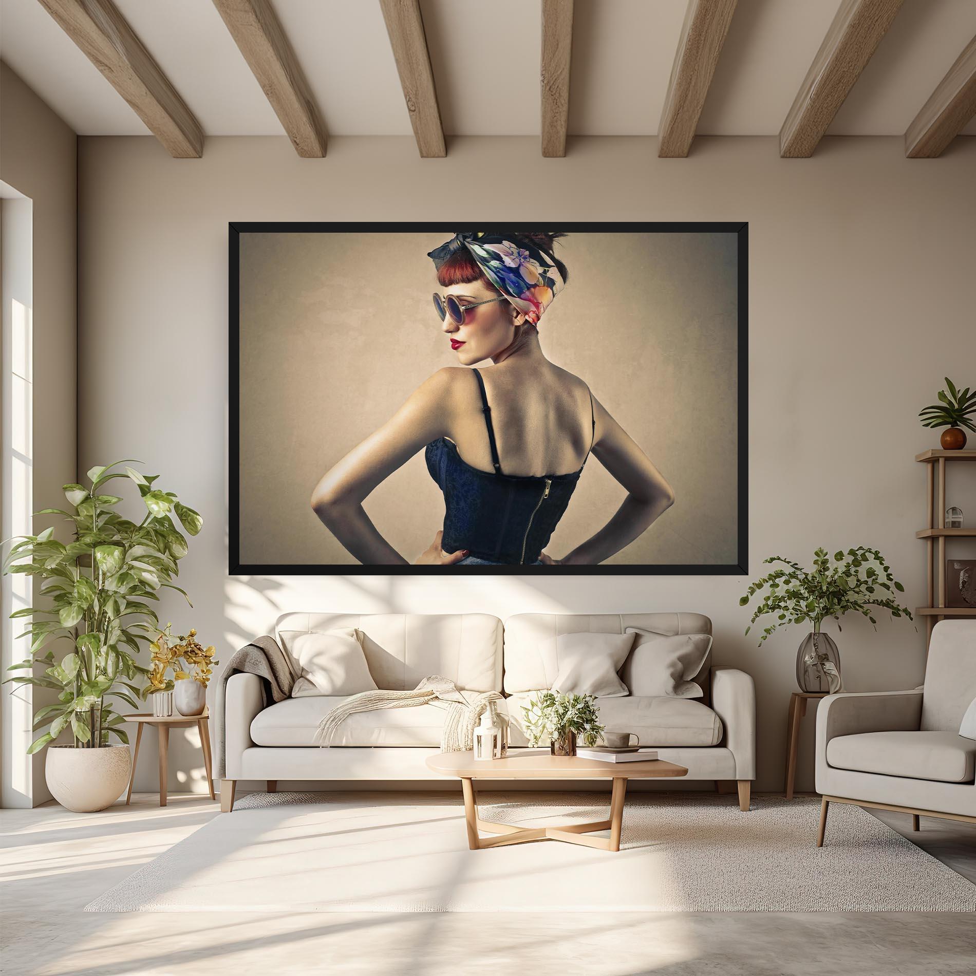 Vászonkép Pin Up Girl mockup 6