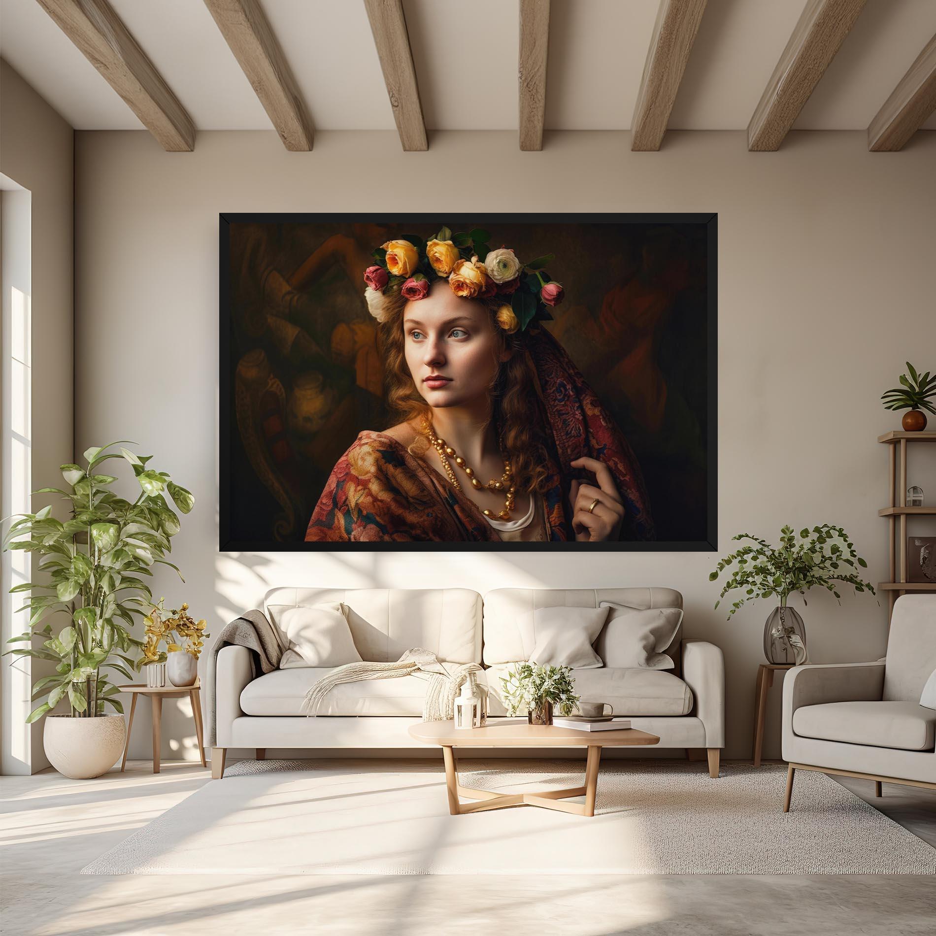 Vászonkép Renaissance Woman mockup 6