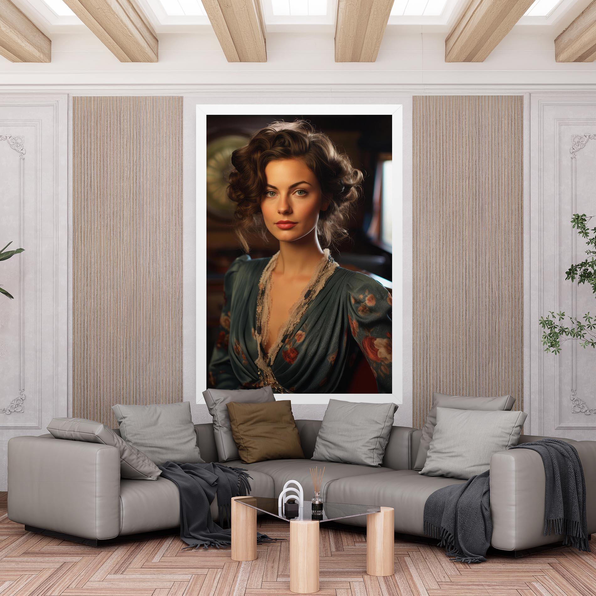 Vászonkép Pink Flowers Dress mockup 6