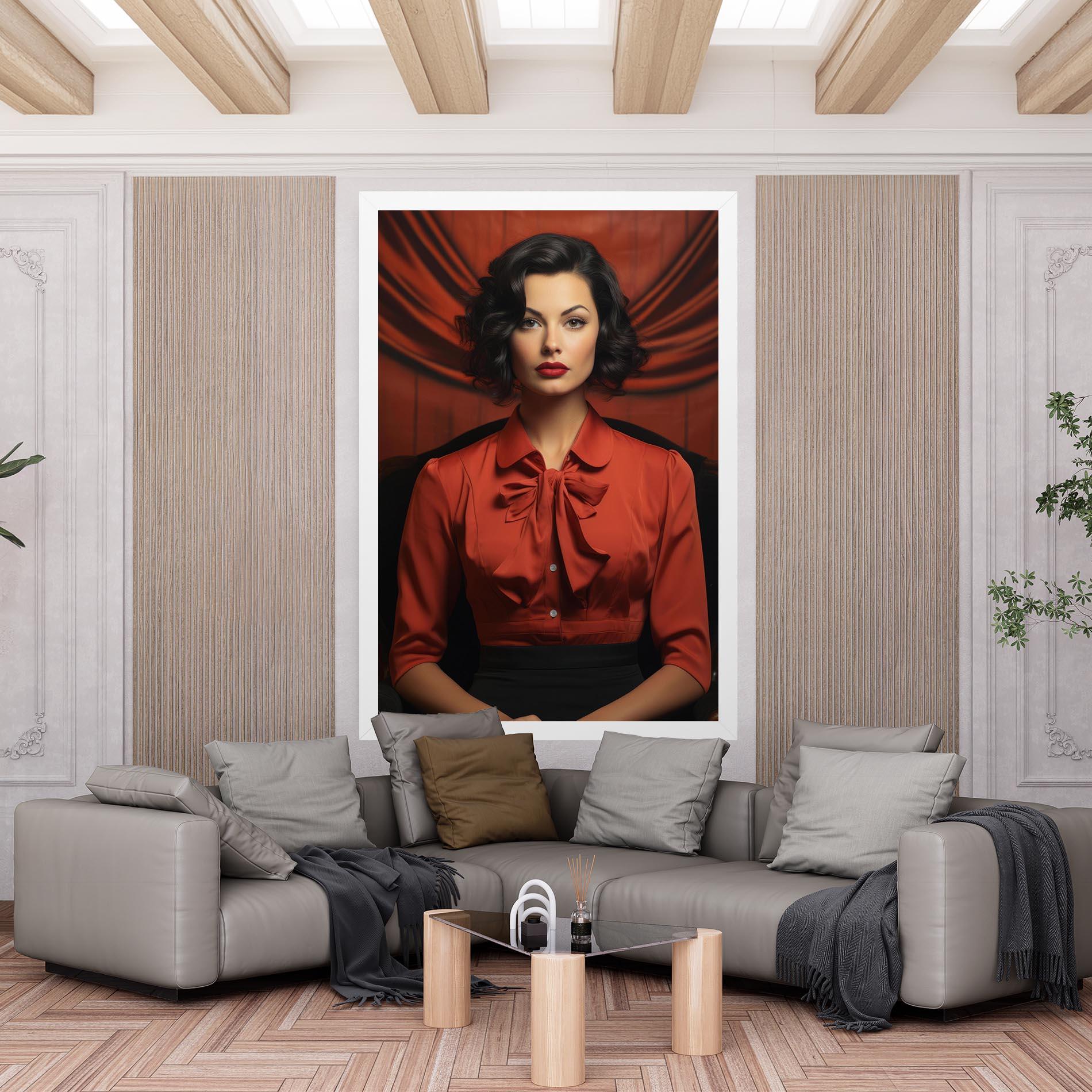 Vászonkép Pretty Red Blouse mockup 6