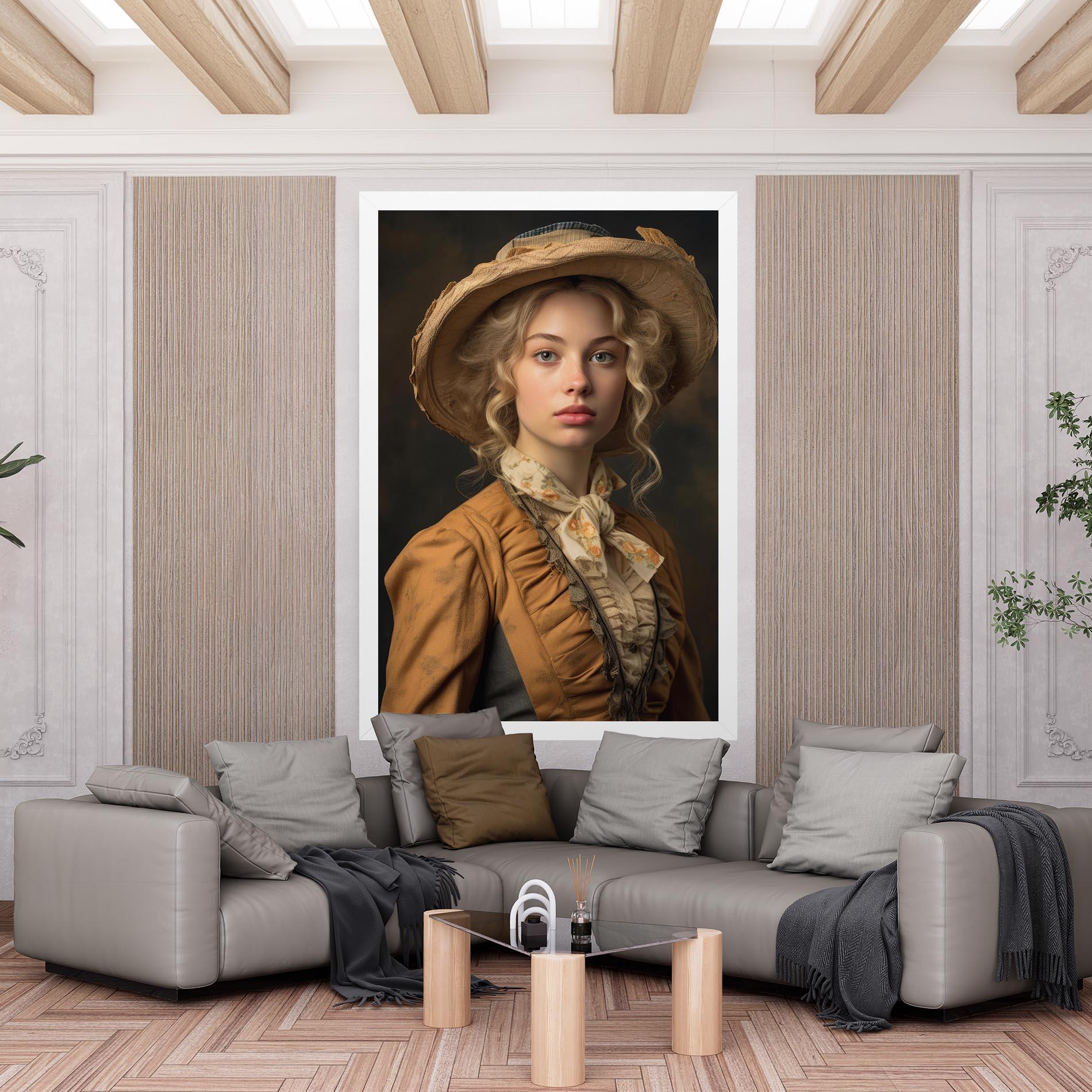 Vászonkép Pretty Vintage Blonde mockup 6