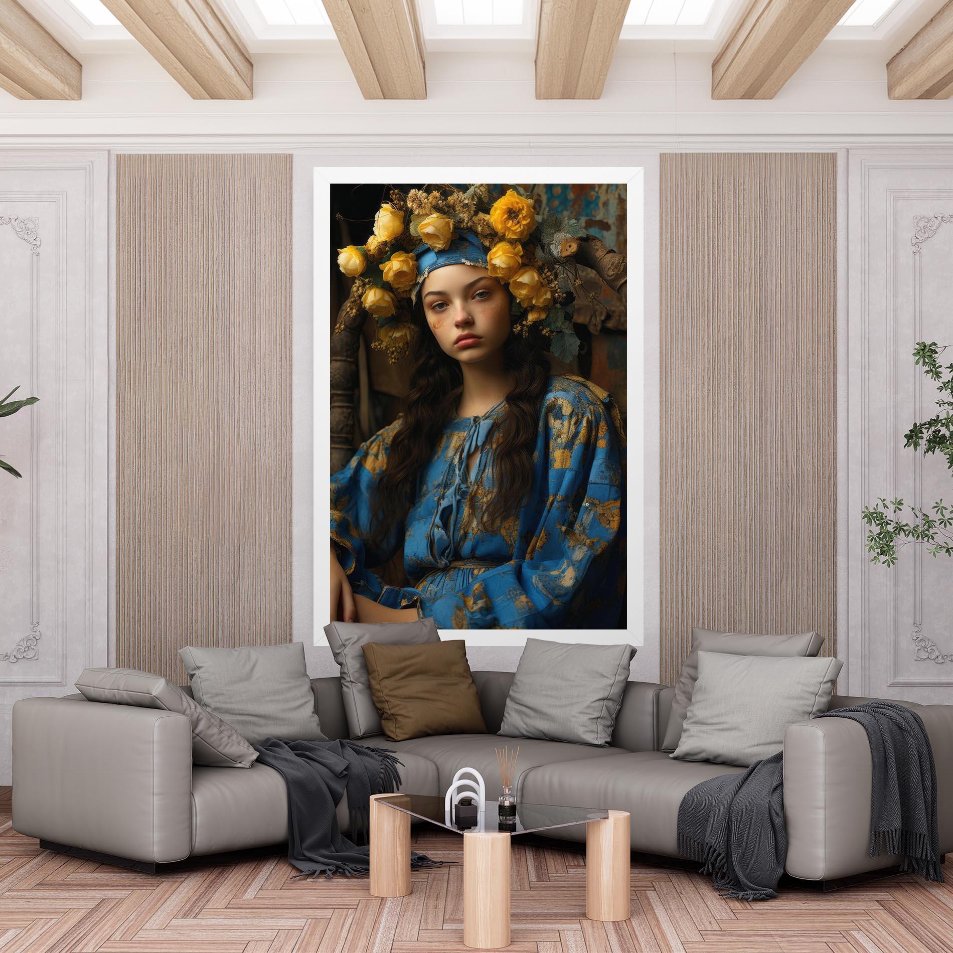 Vászonkép Yellow Rose Dress mockup 6