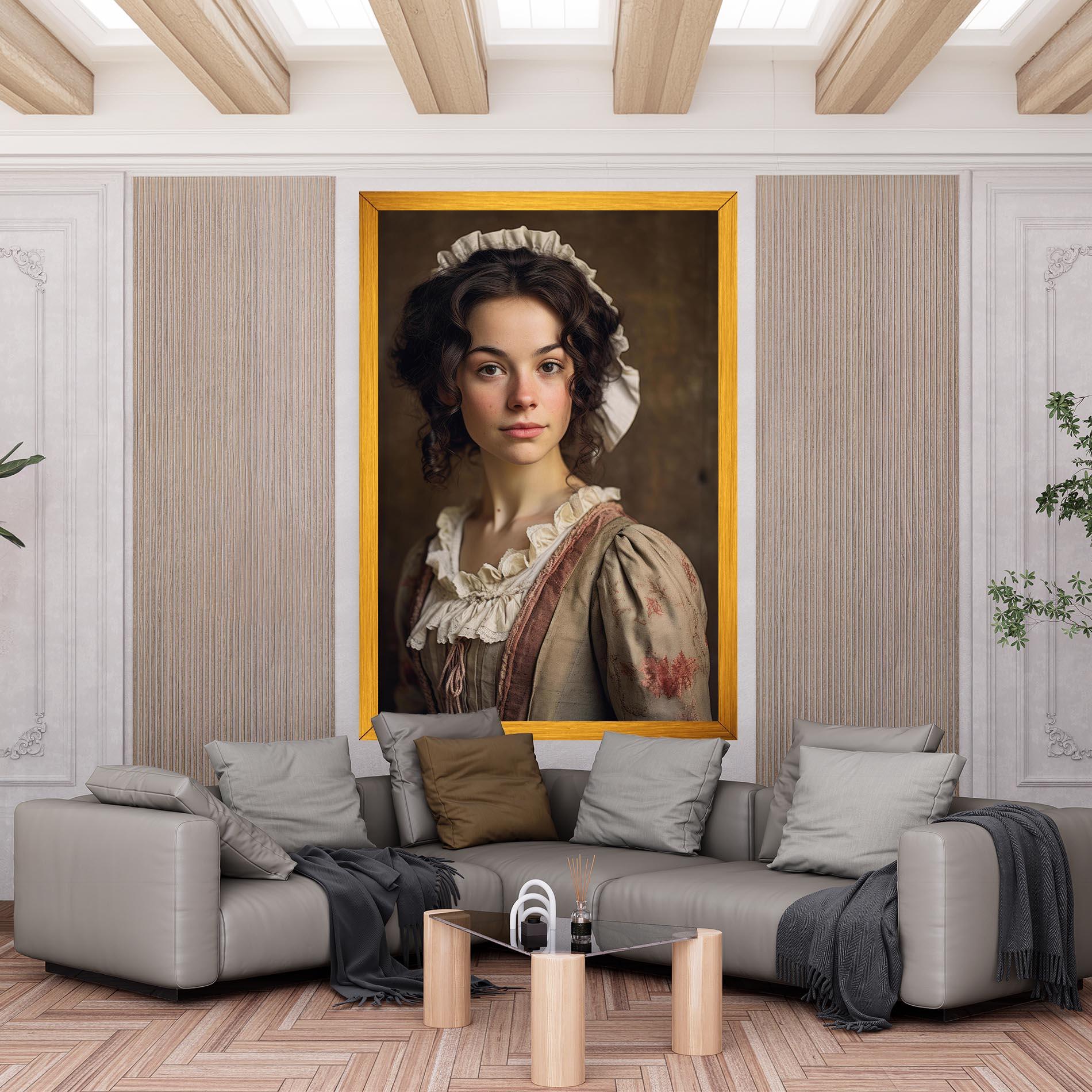 Vászonkép Light Green Dress mockup 6