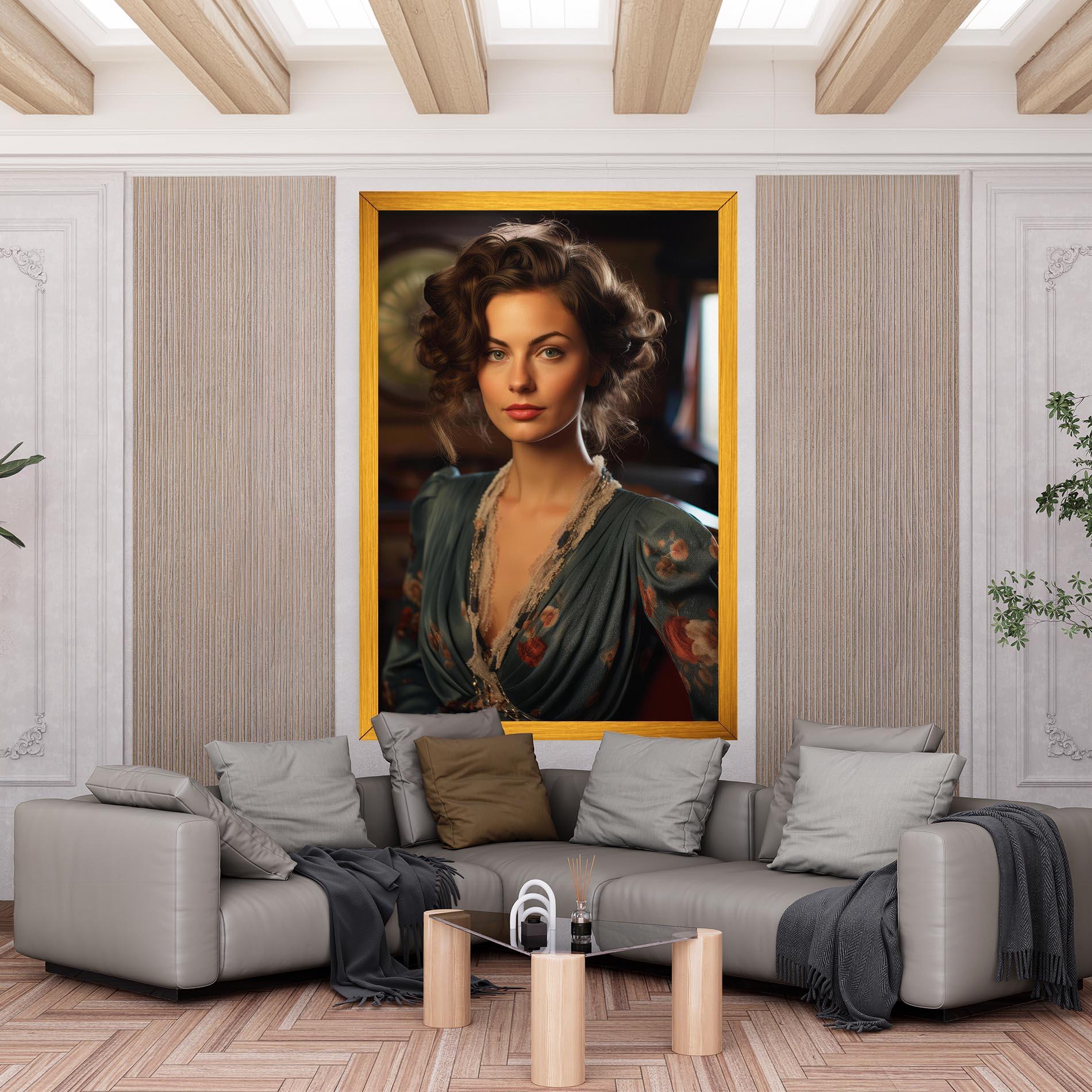 Vászonkép Pink Flowers Dress mockup 6