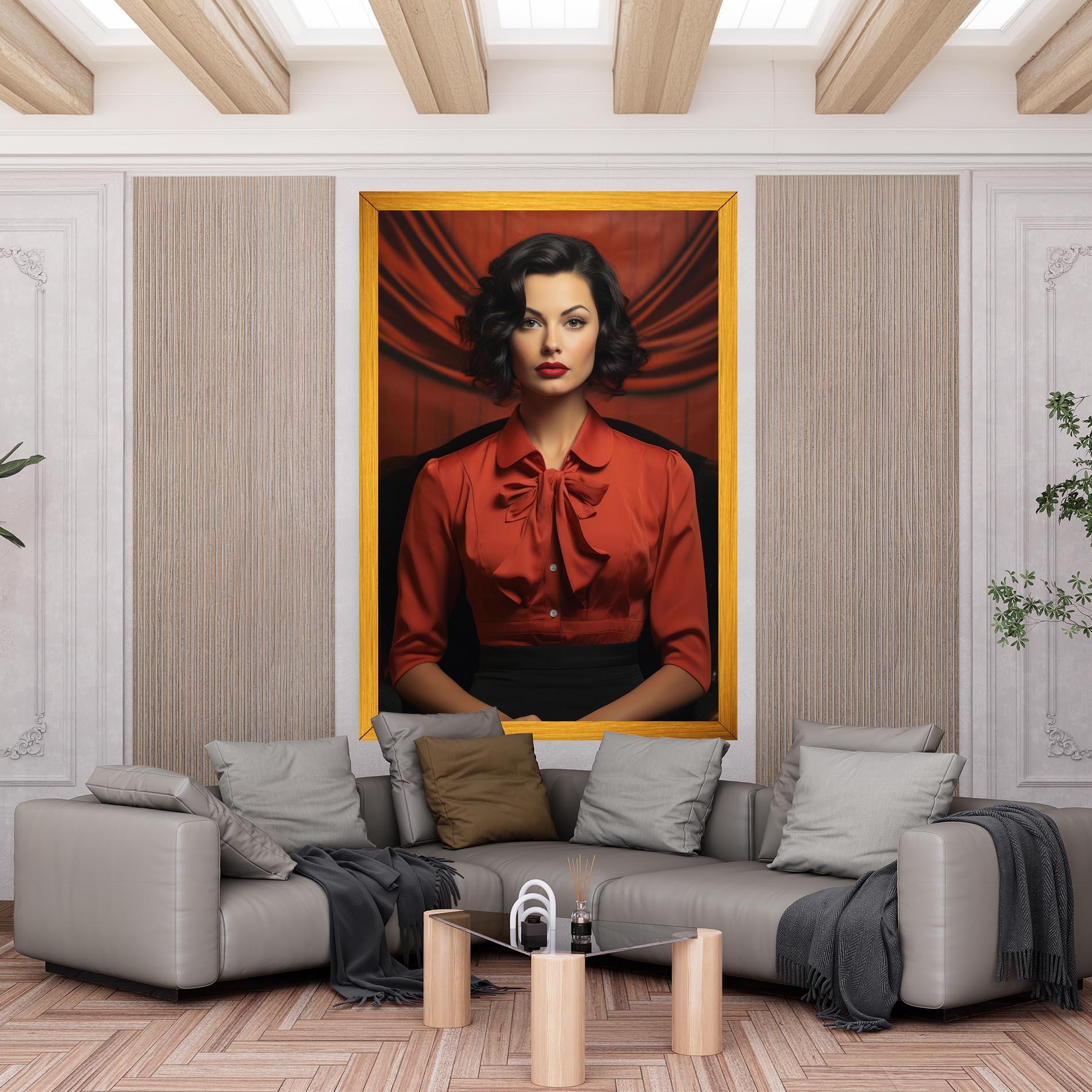 Vászonkép Pretty Red Blouse mockup 6