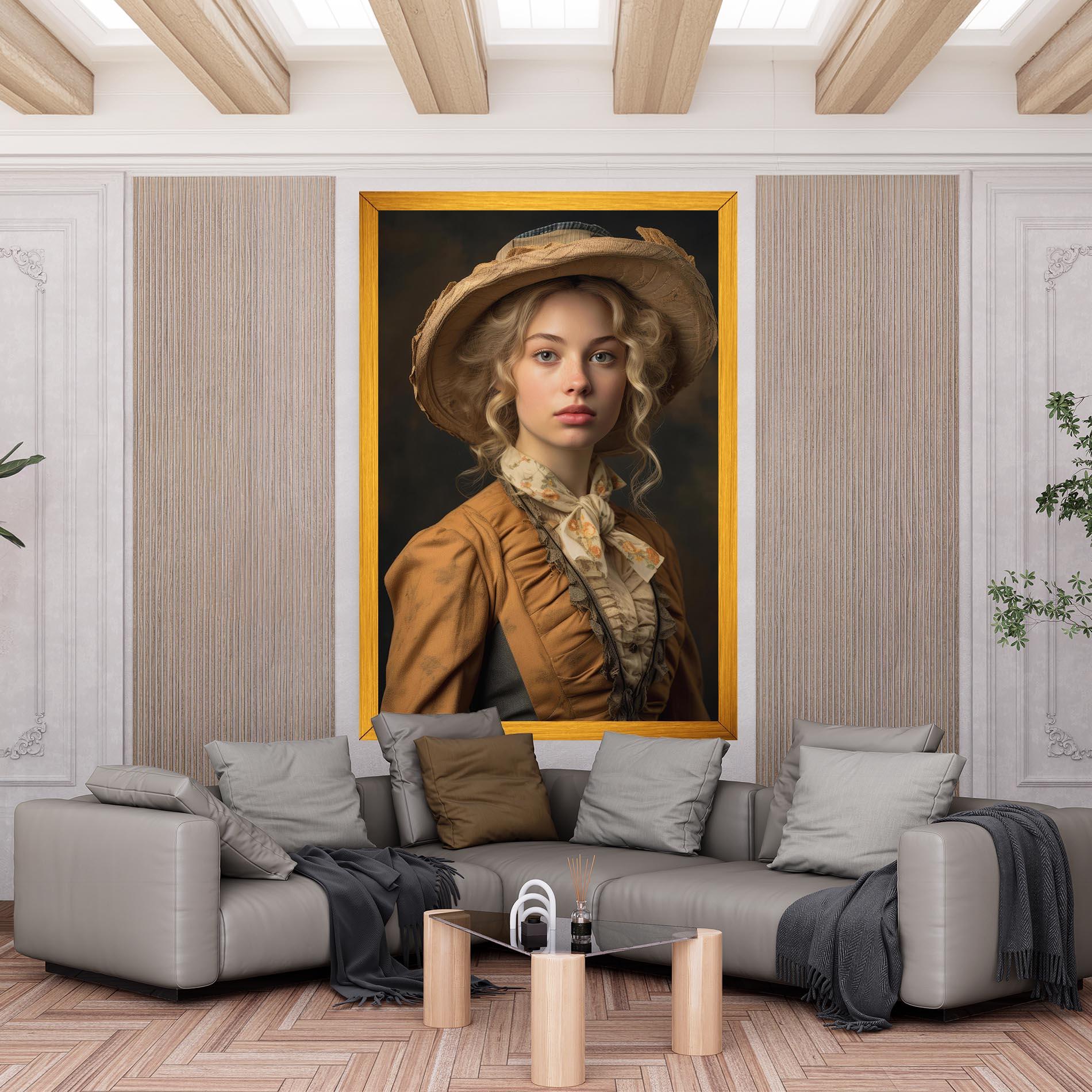 Vászonkép Pretty Vintage Blonde mockup 6