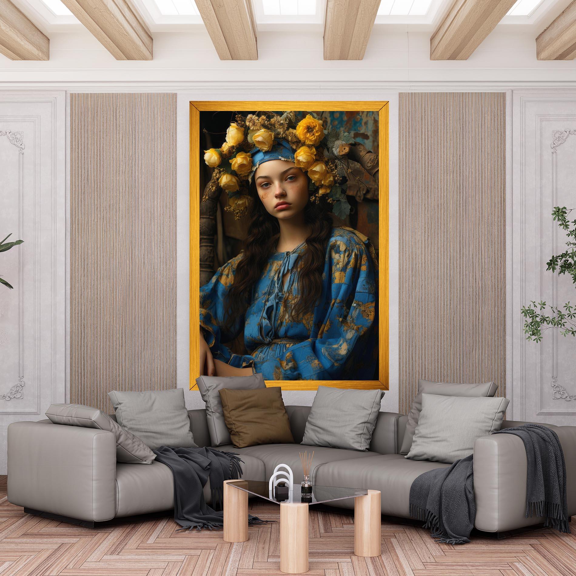 Vászonkép Yellow Rose Dress mockup 6