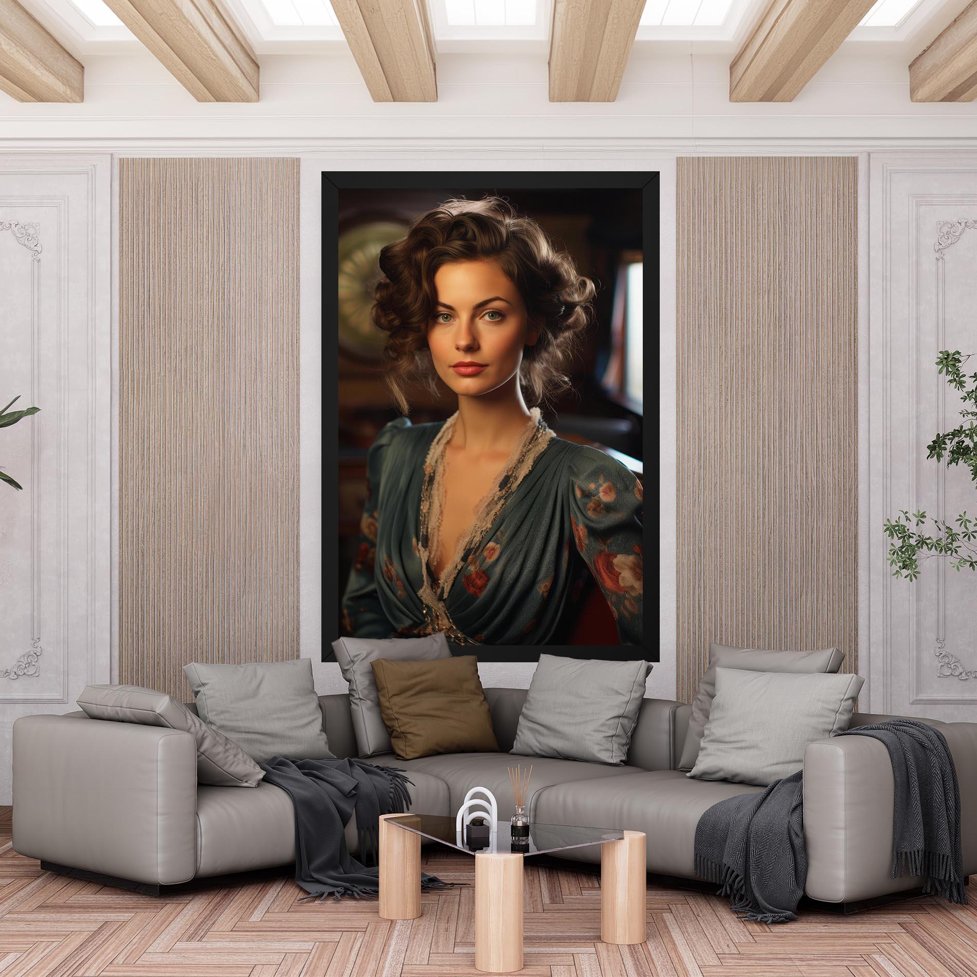 Vászonkép Pink Flowers Dress mockup 6