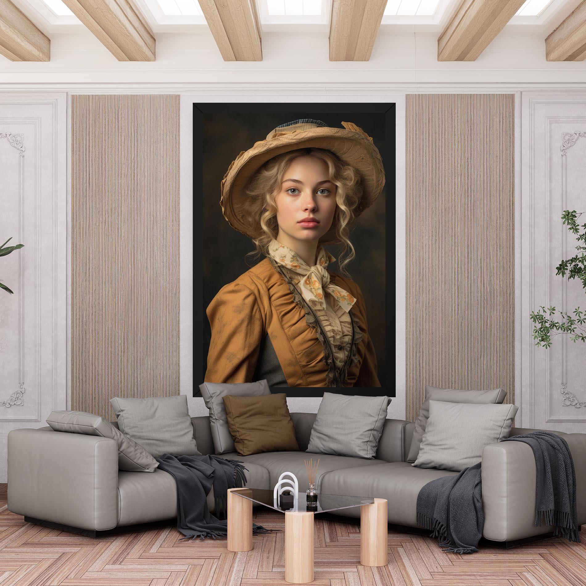 Vászonkép Pretty Vintage Blonde mockup 6