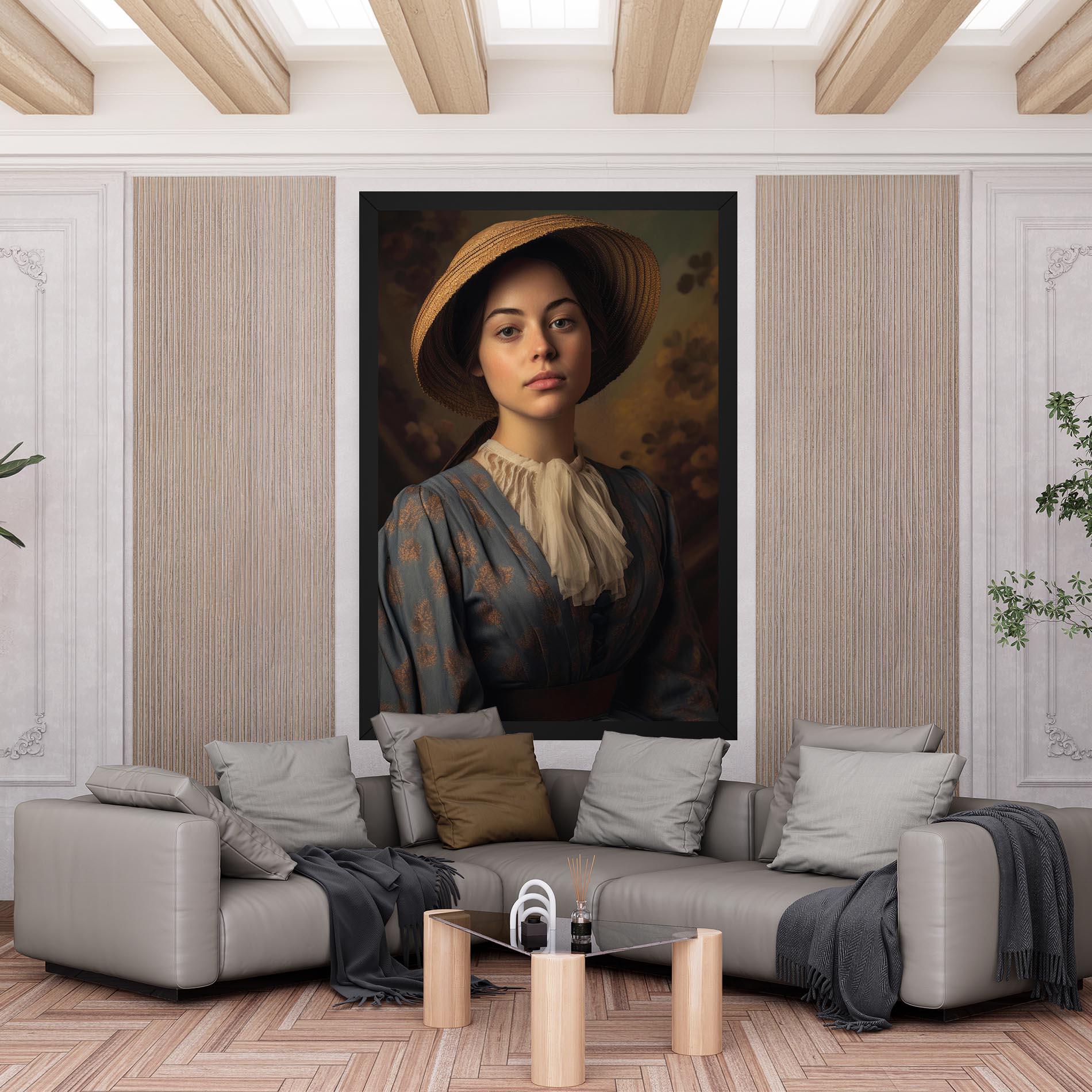 Vászonkép Vintage Blue Dress mockup 6