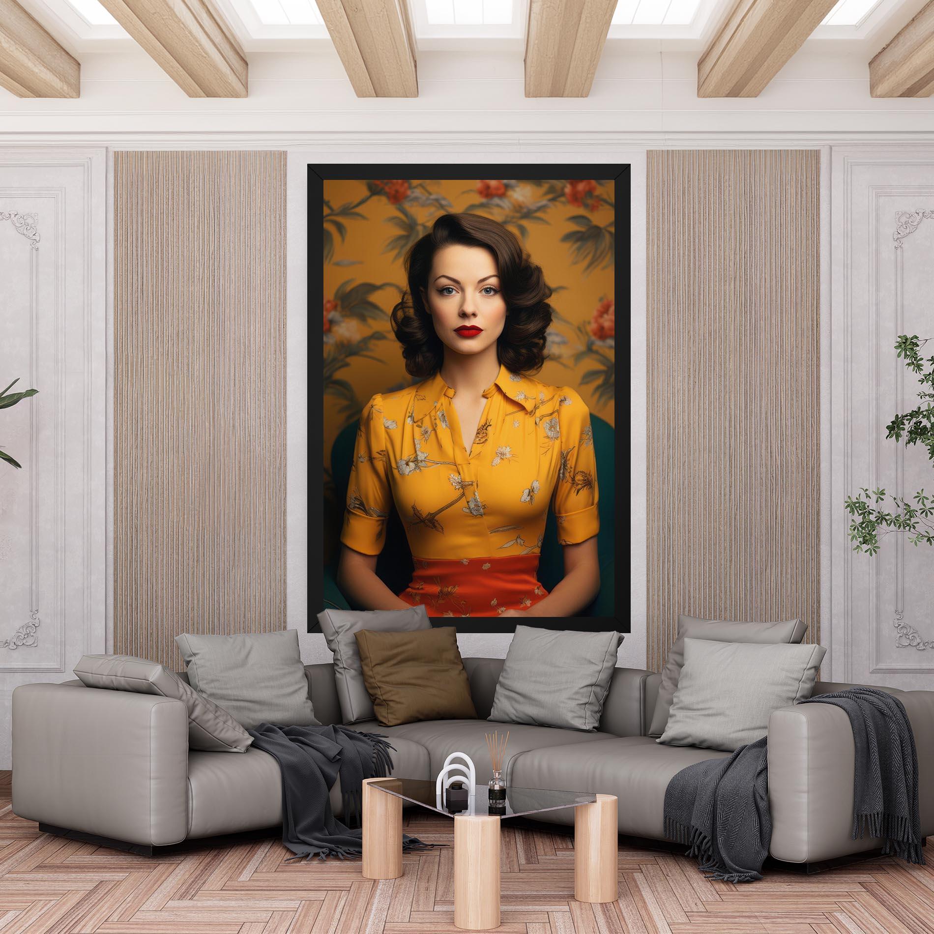 Vászonkép Yellow Red Dress mockup 6