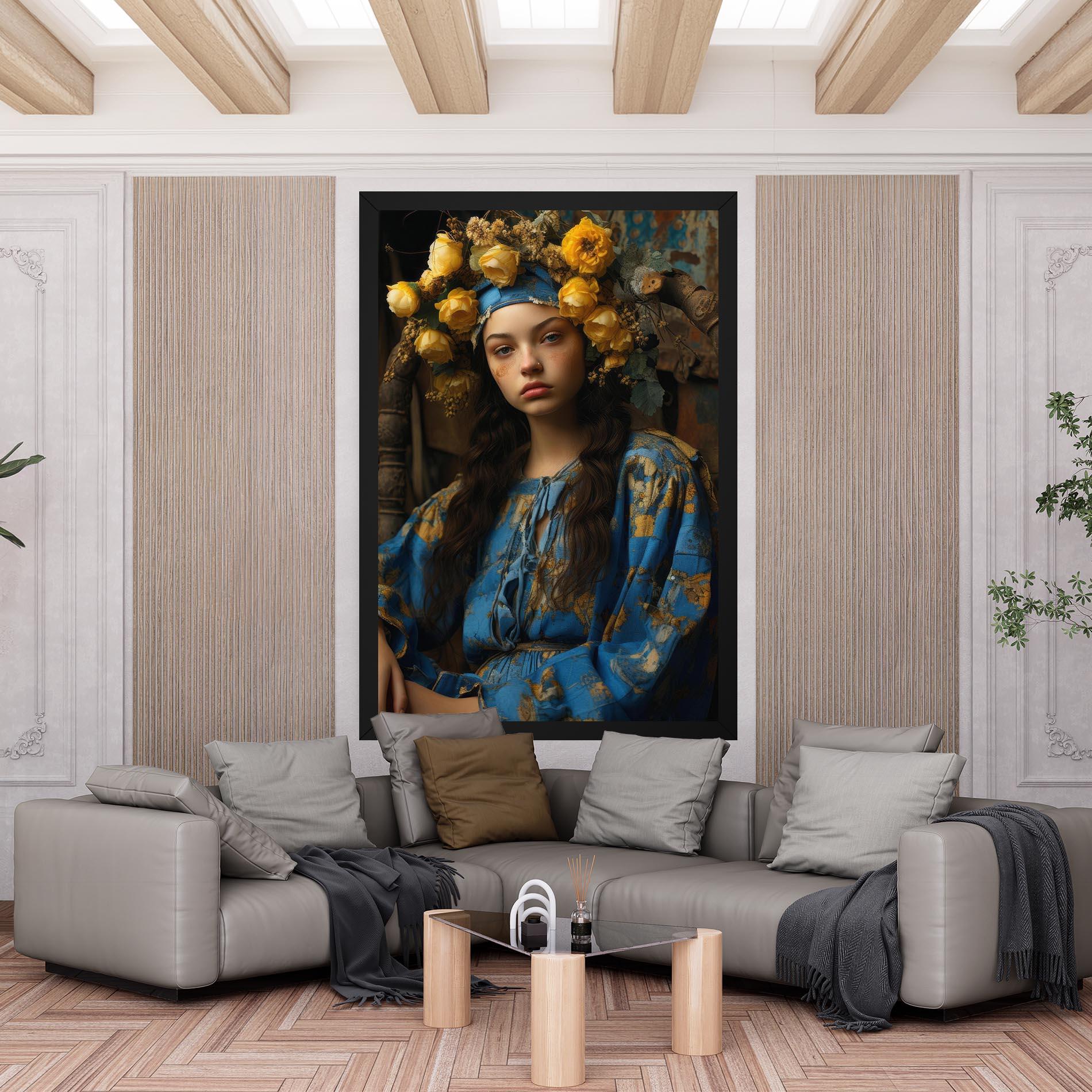 Vászonkép Yellow Rose Dress mockup 6