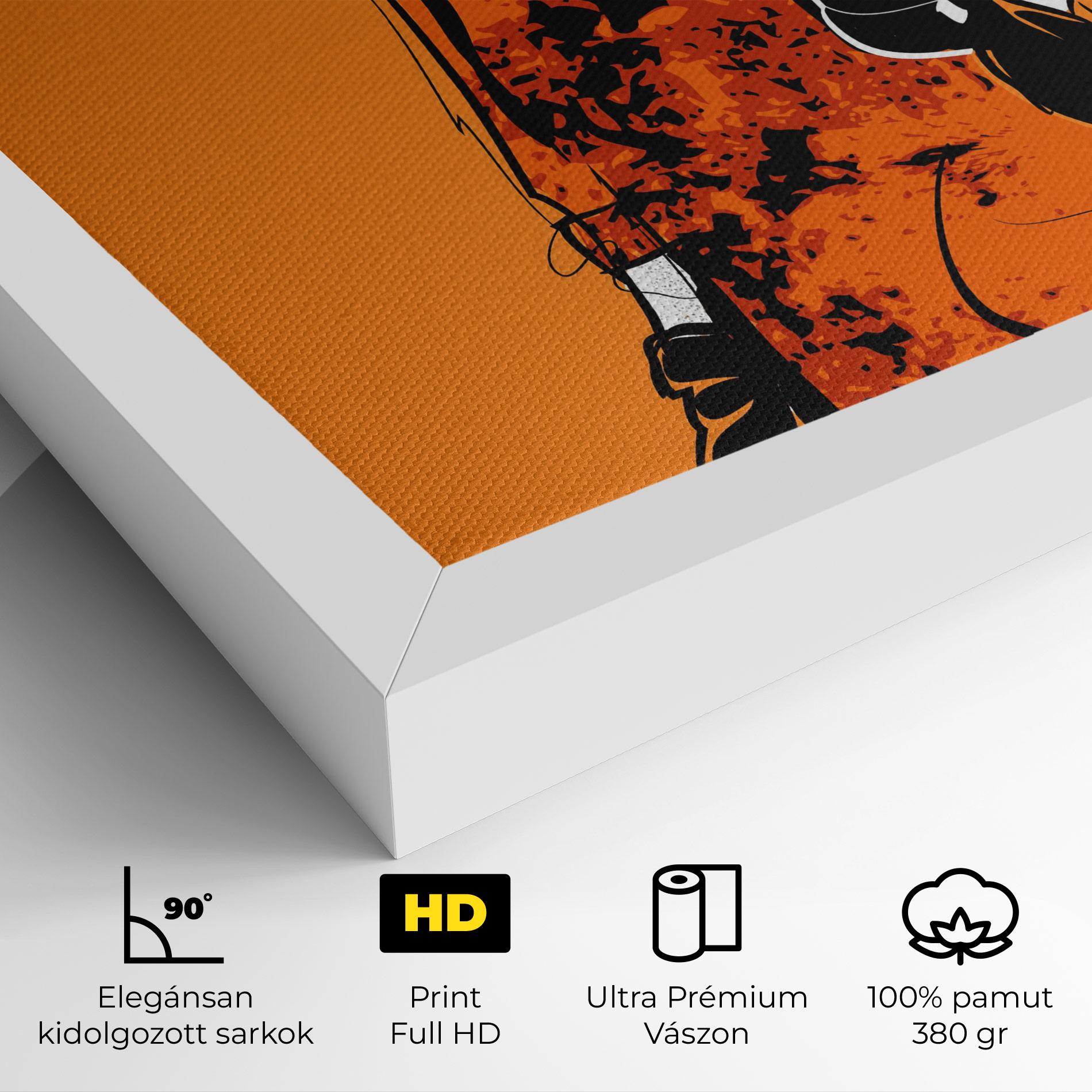 Vászonkép Old Orange Dress mockup 4