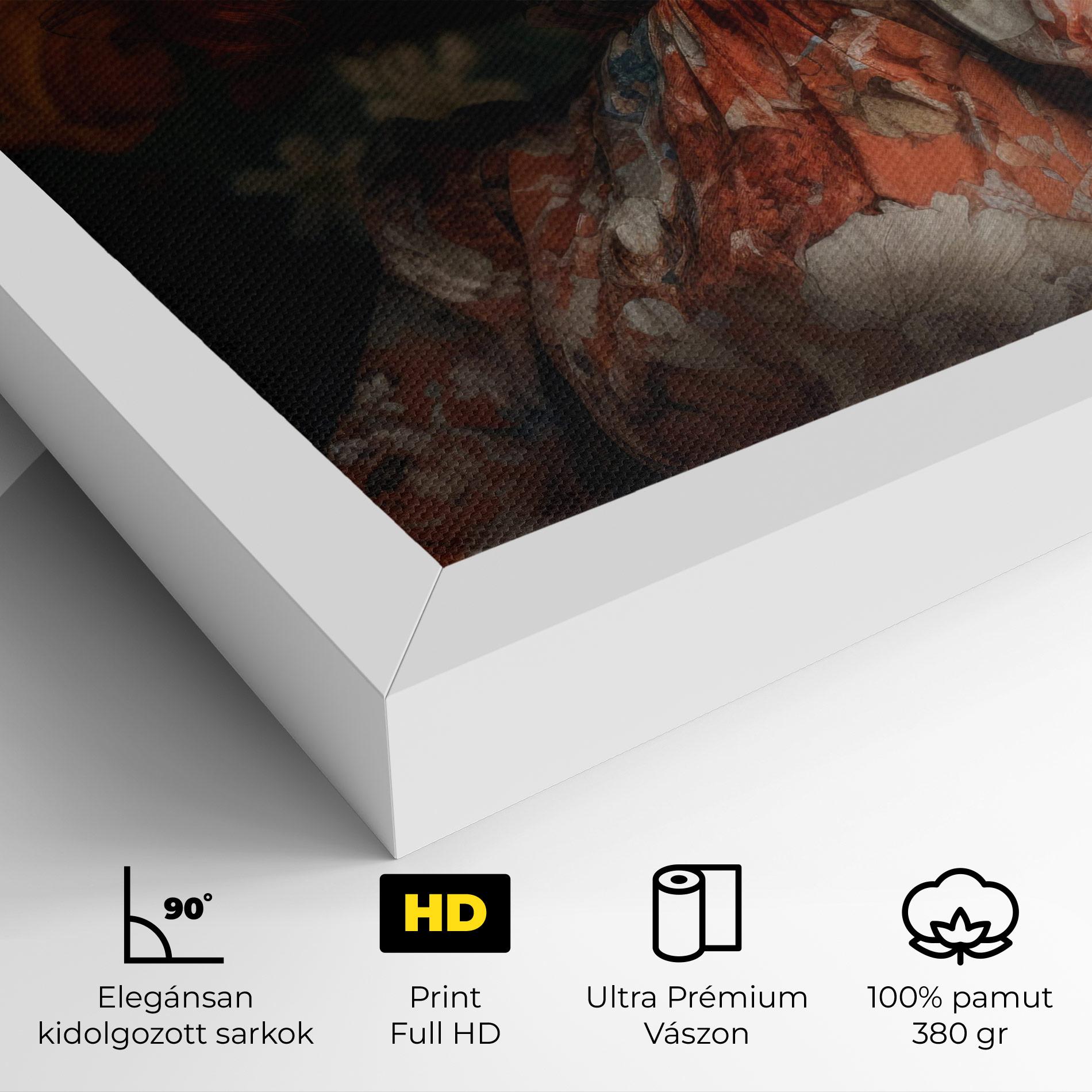 Vászonkép Red Vintage Hair mockup 4